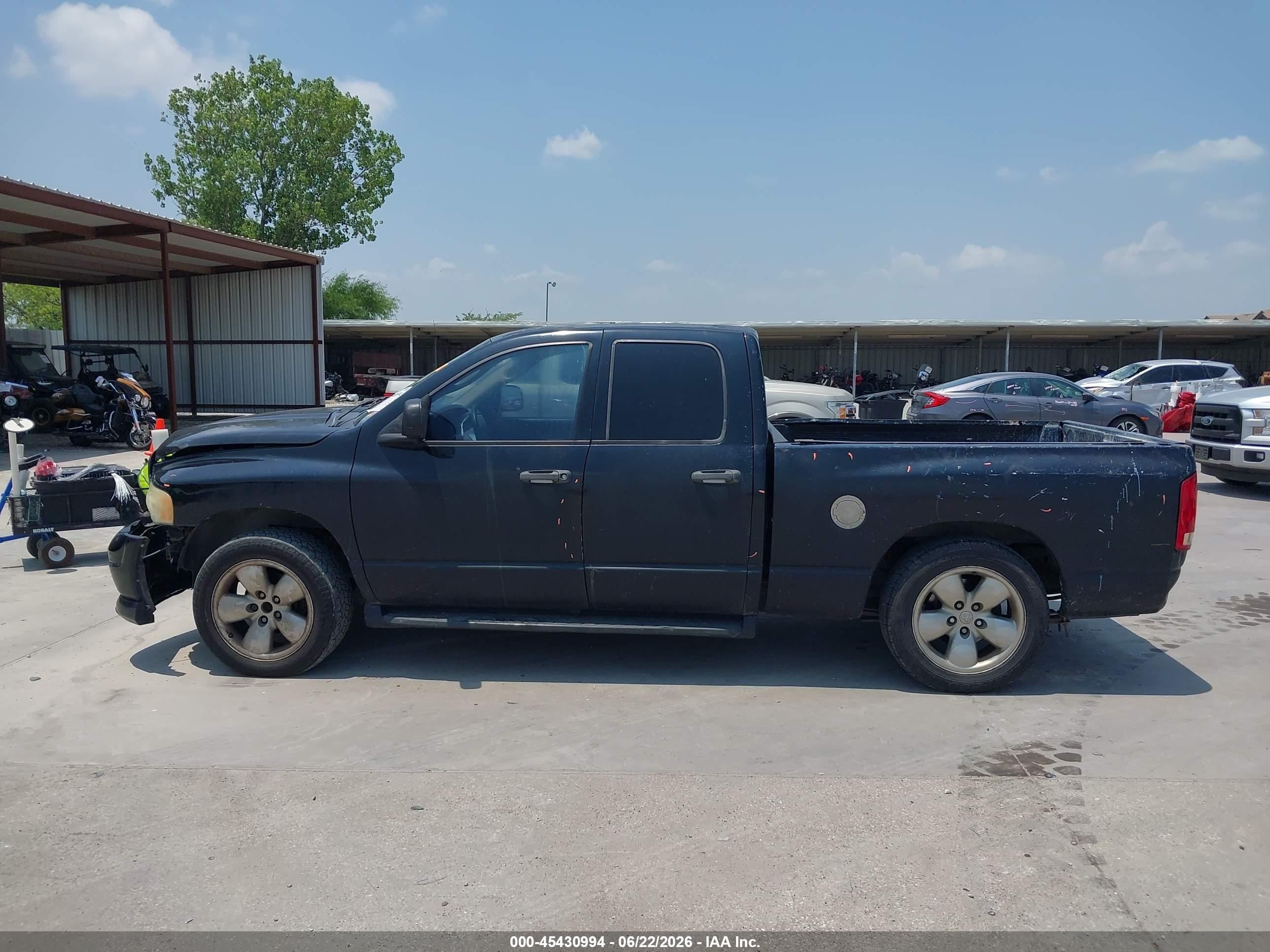 2003 Dodge Ram 1500 Slt/laramie/st Black vin: 1D7HA18D53S338943