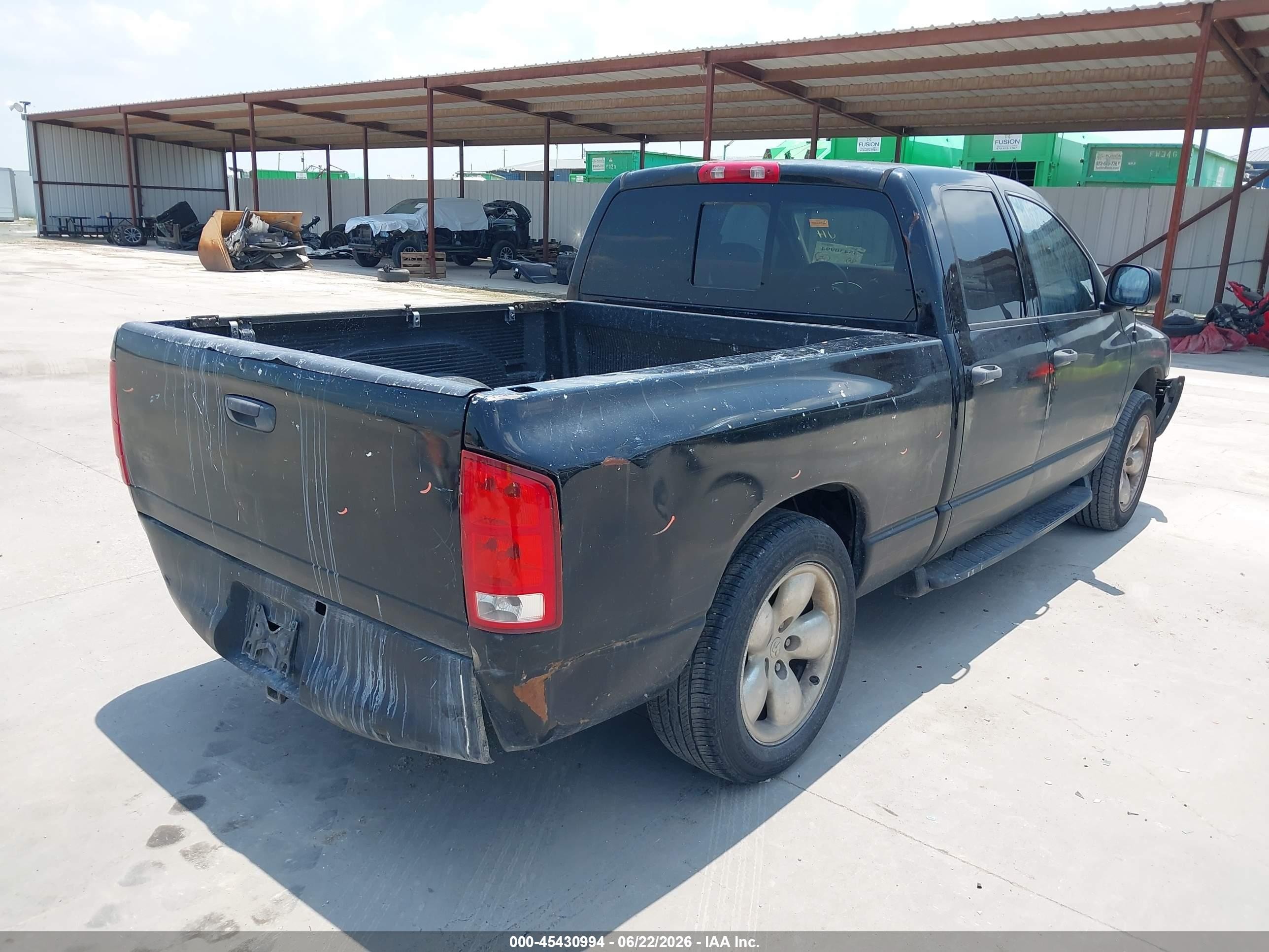2003 Dodge Ram 1500 Slt/laramie/st Black vin: 1D7HA18D53S338943