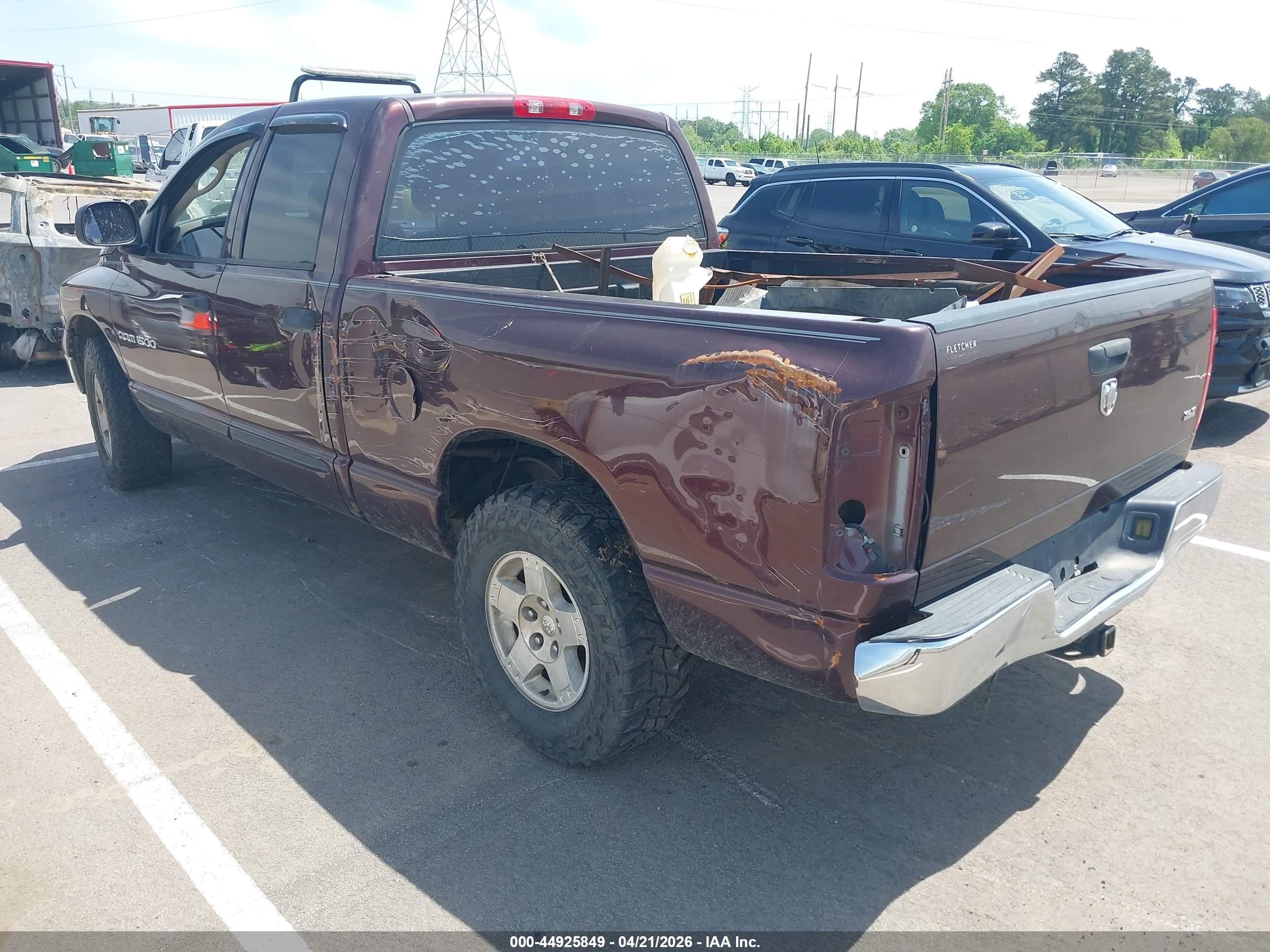 2005 Dodge Ram 1500 Slt/laramie Burgundy vin: 1D7HA18D55S103218