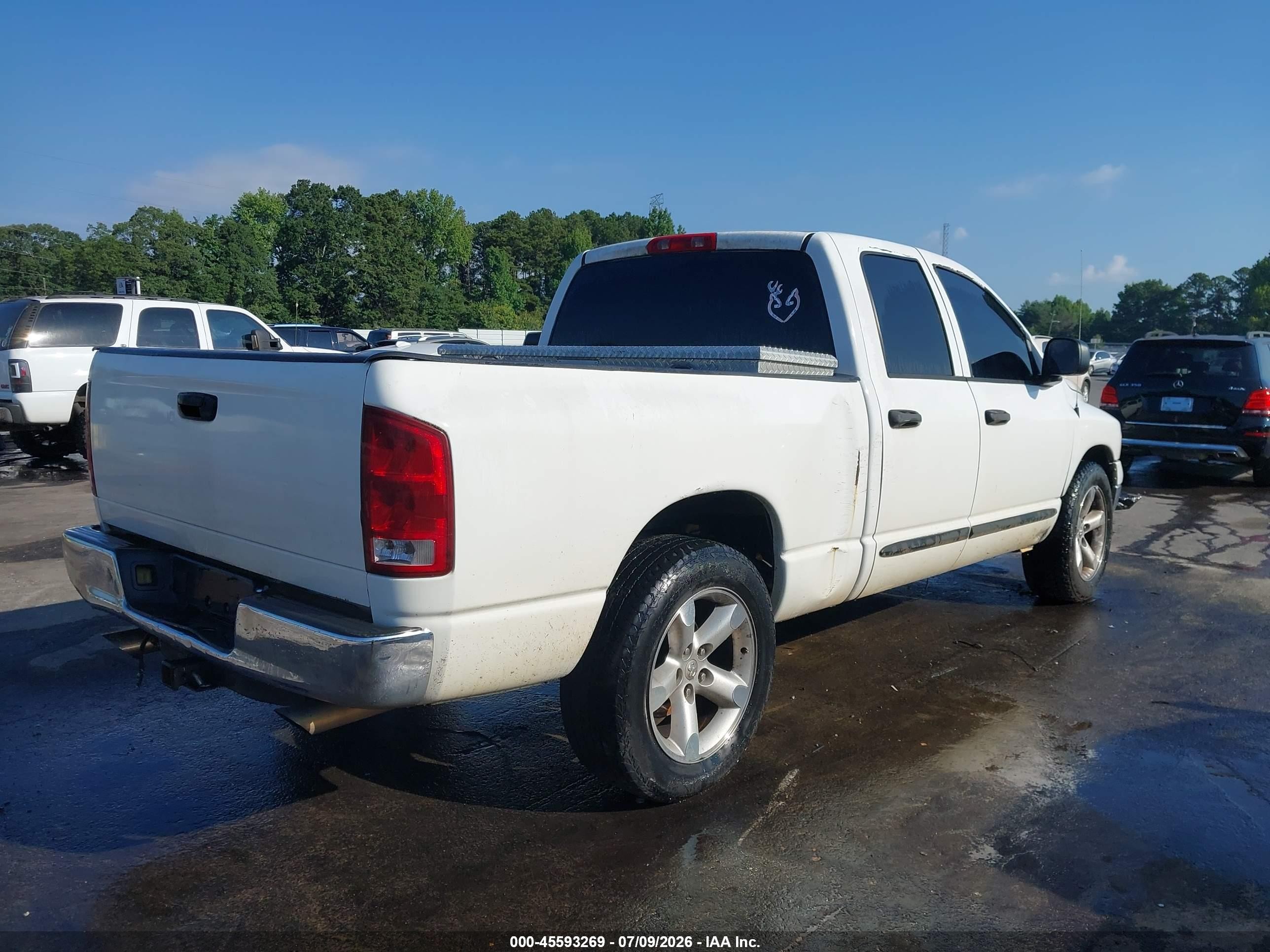 2004 Dodge Ram 1500 Slt/laramie White vin: 1D7HA18D64S546170