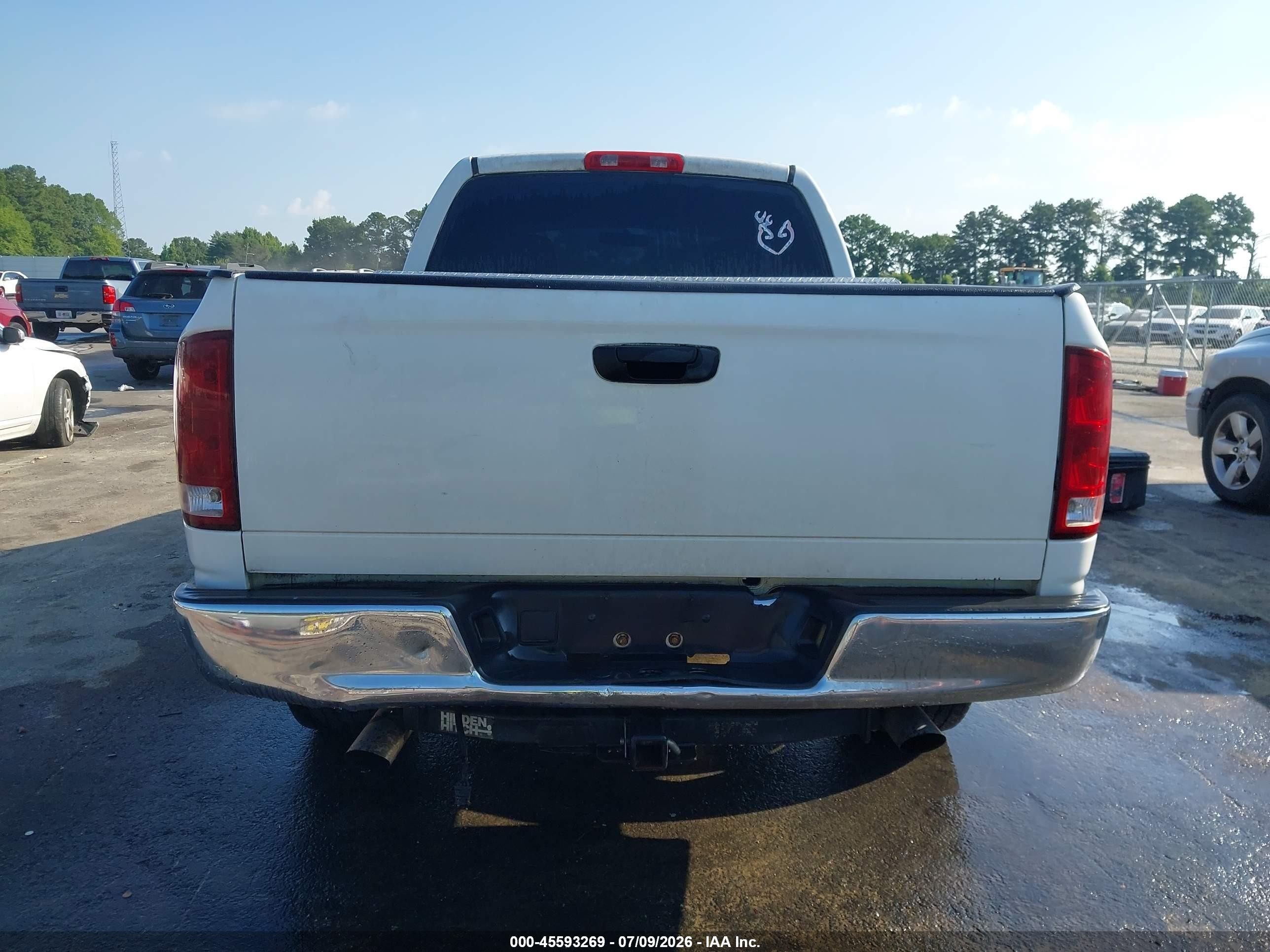 2004 Dodge Ram 1500 Slt/laramie White vin: 1D7HA18D64S546170