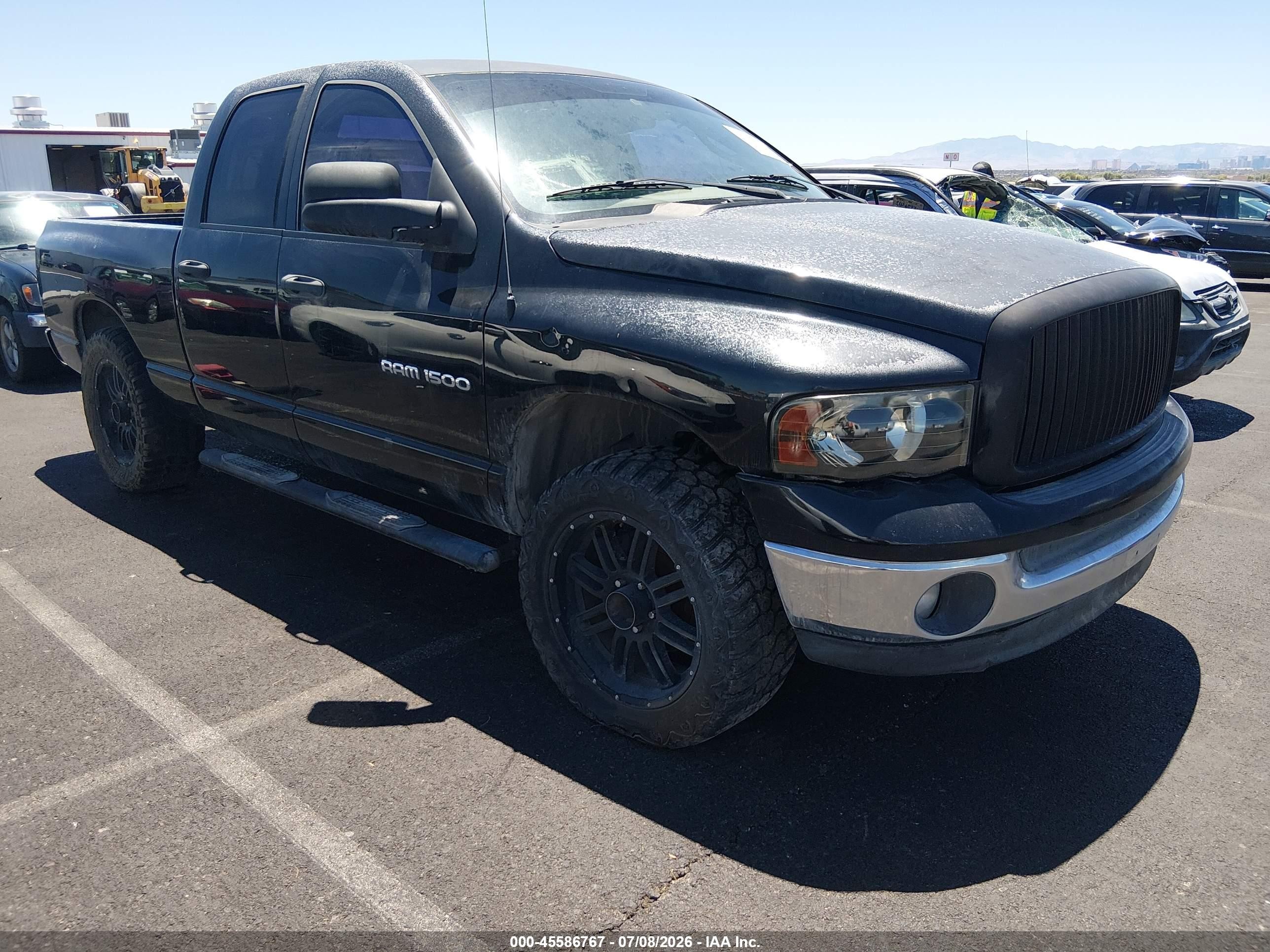 2004 Dodge Ram 1500 Slt/laramie Black vin: 1D7HA18D64S655552