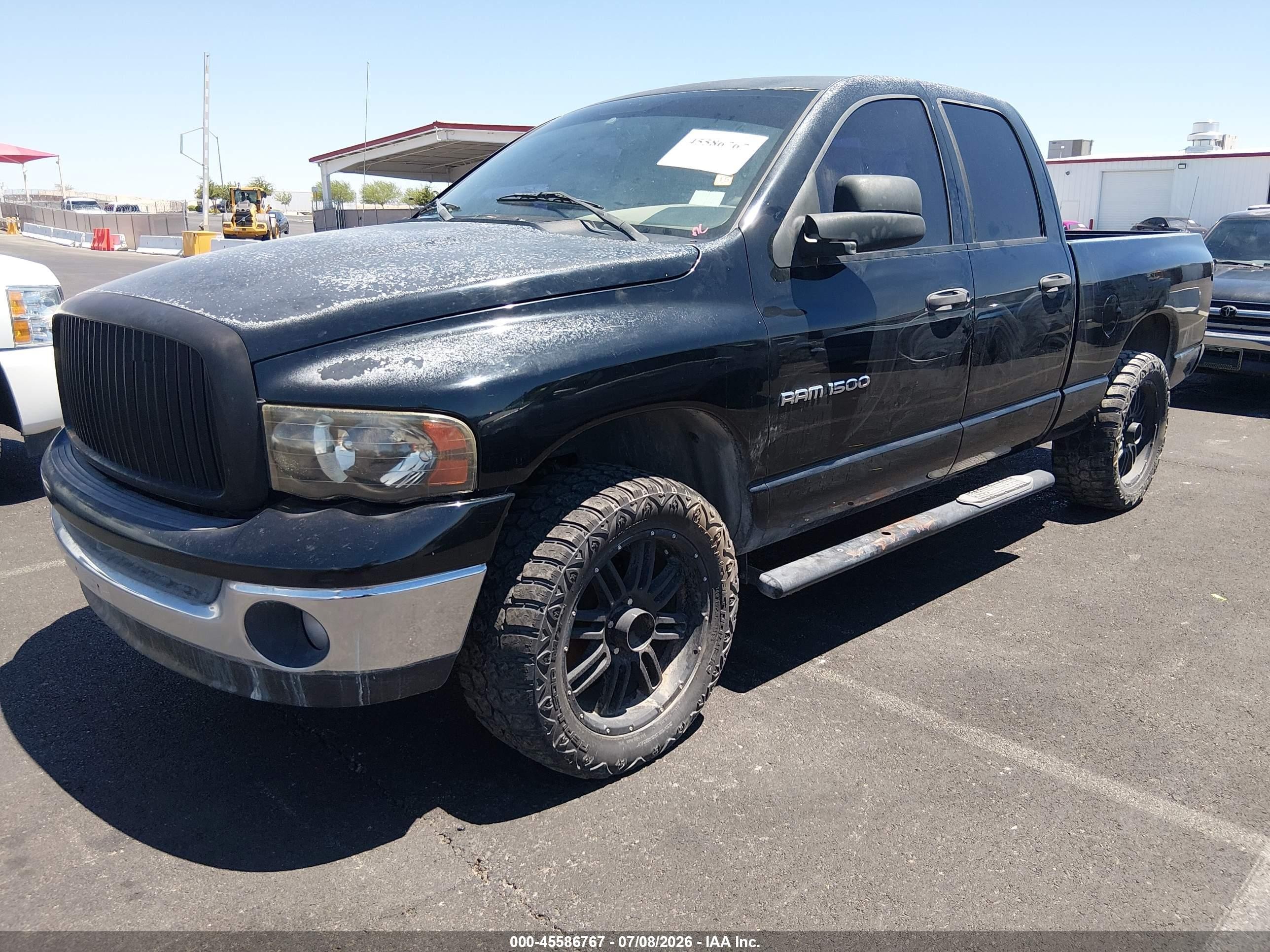 2004 Dodge Ram 1500 Slt/laramie Black vin: 1D7HA18D64S655552