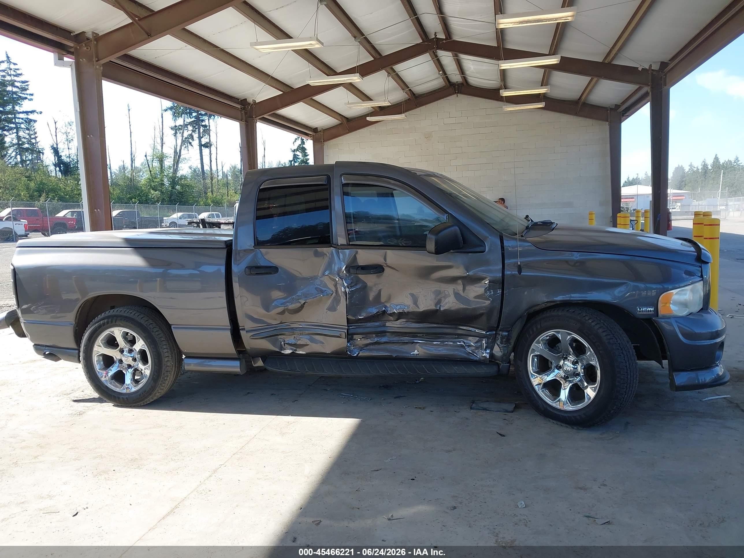 2004 Dodge Ram 1500 Slt/laramie Gray vin: 1D7HA18D64S710582