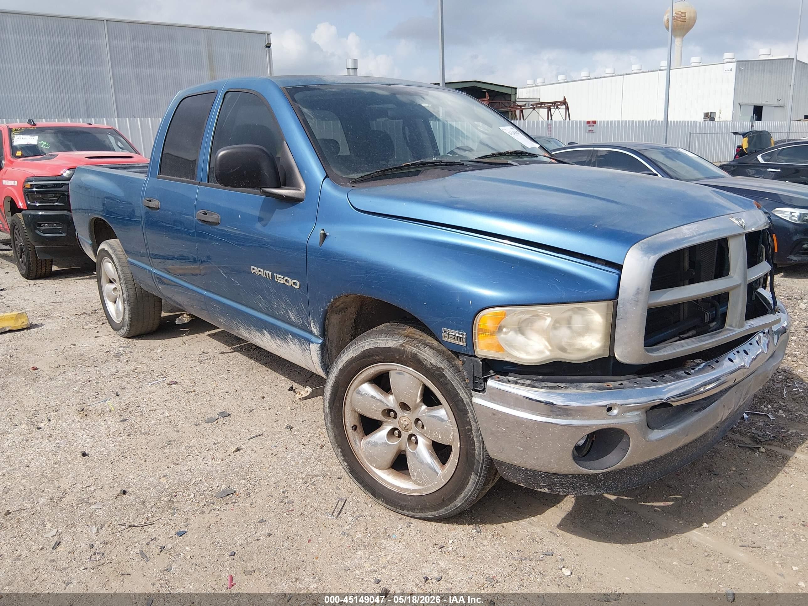 2005 Dodge Ram 1500 Slt/laramie Blue vin: 1D7HA18D65J575059