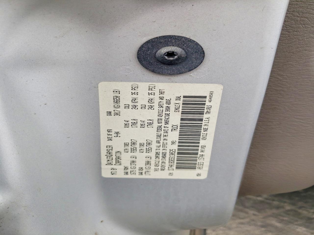 2005 Dodge Ram 1500 St Gray vin: 1D7HA18D65S130525