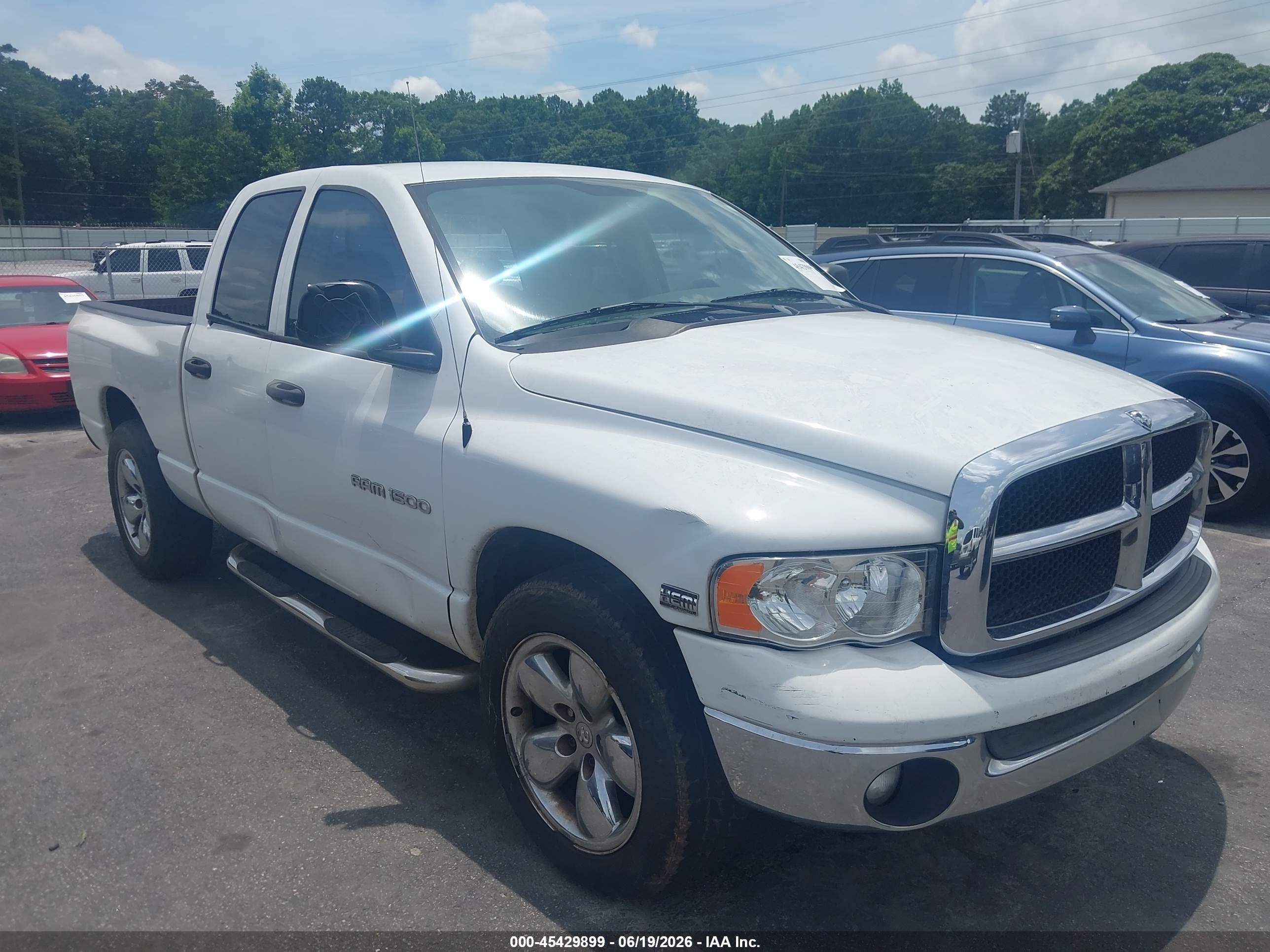 2005 Dodge Ram 1500 Slt/laramie White vin: 1D7HA18D65S239311