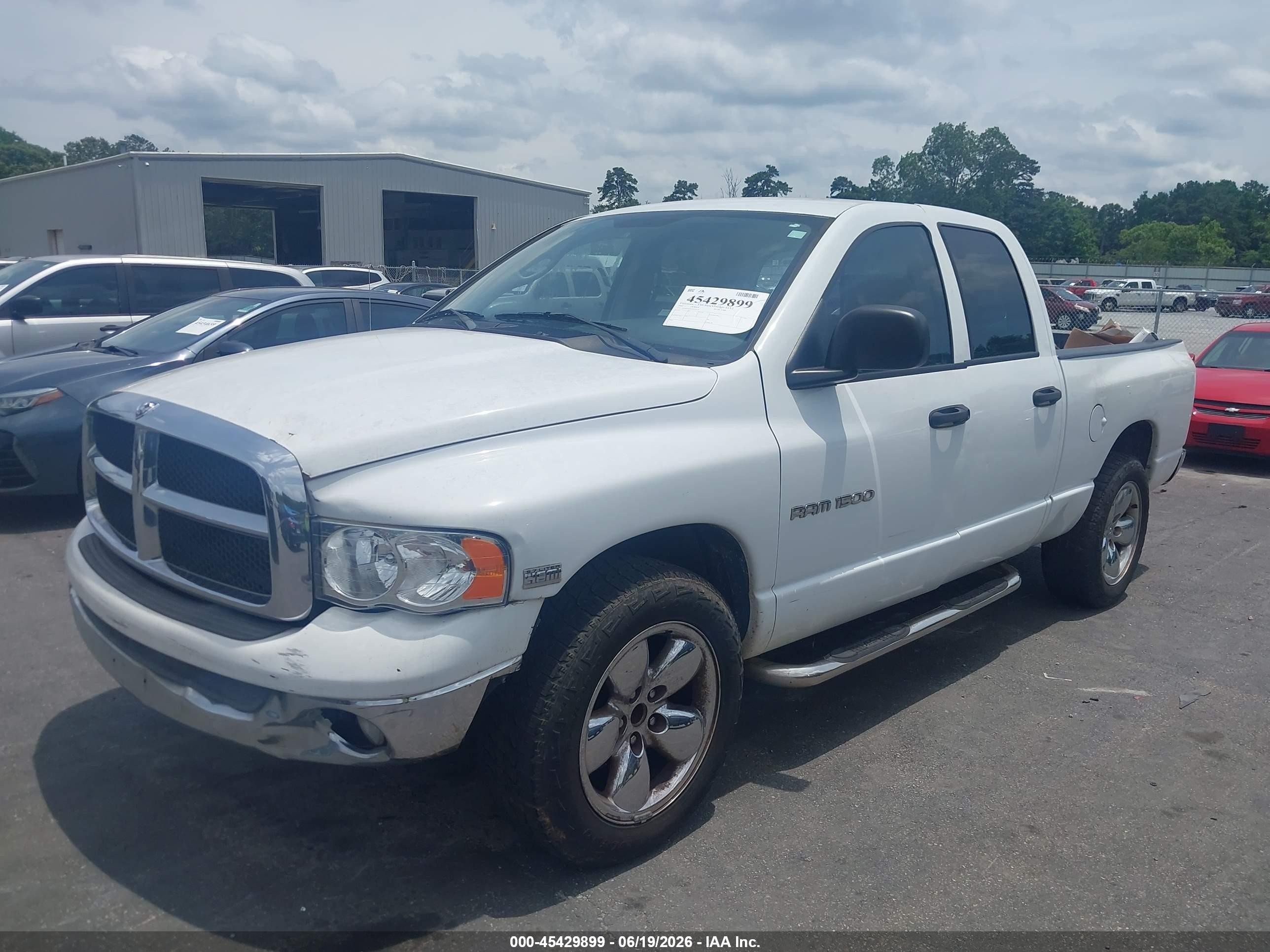 2005 Dodge Ram 1500 Slt/laramie White vin: 1D7HA18D65S239311