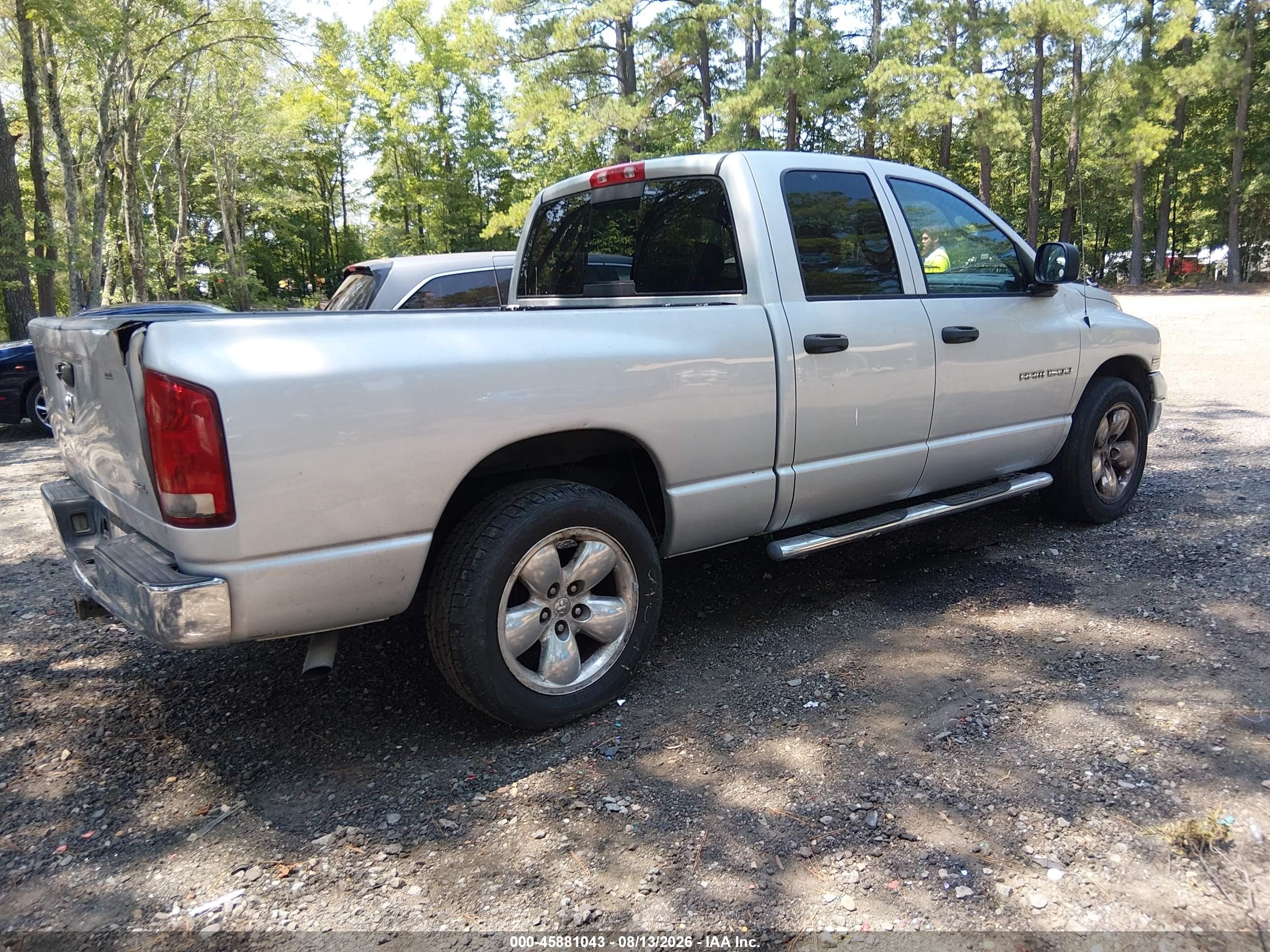 2005 Dodge Ram 1500 Slt/laramie Gray vin: 1D7HA18D65S263155