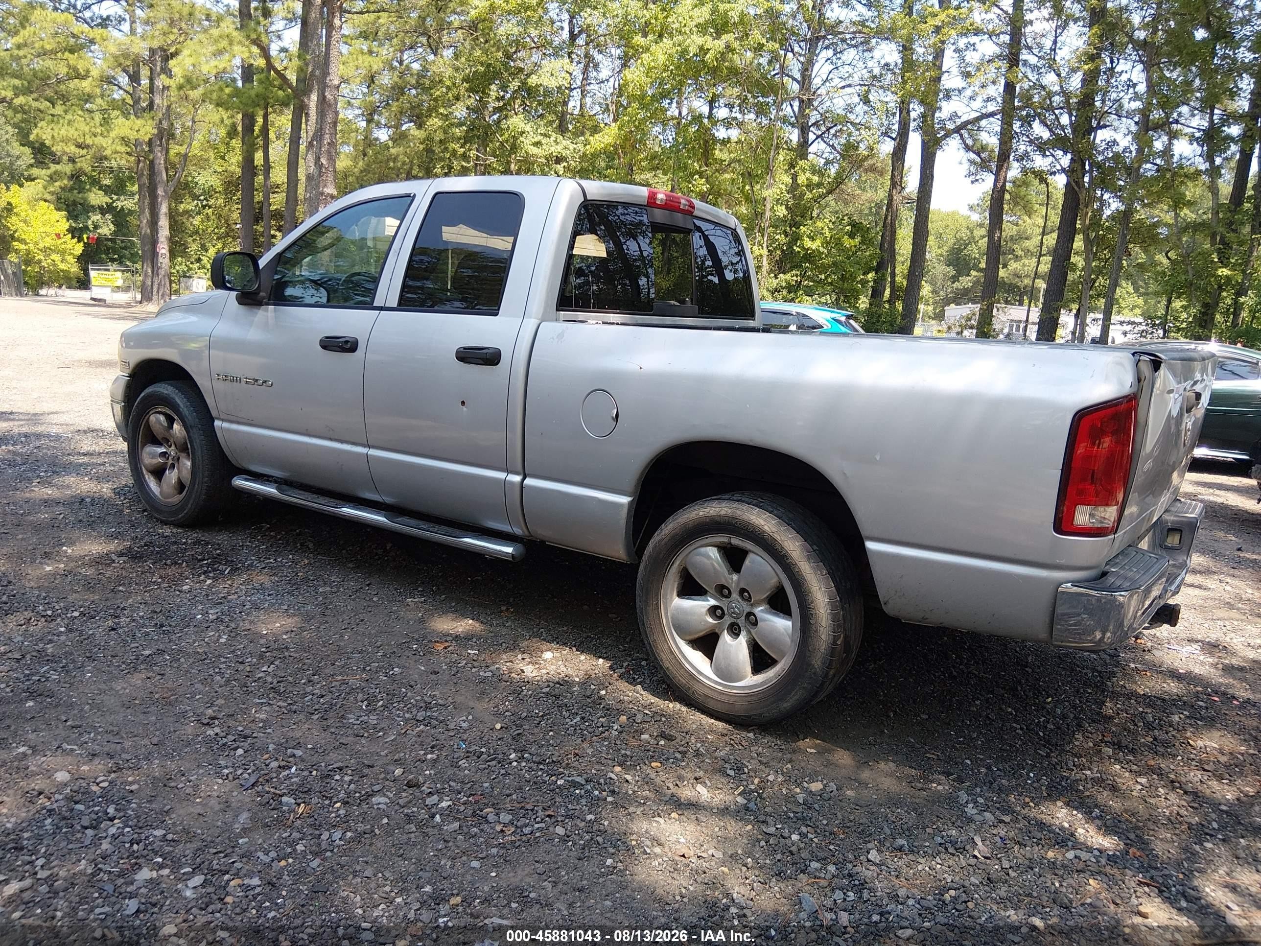 2005 Dodge Ram 1500 Slt/laramie Gray vin: 1D7HA18D65S263155