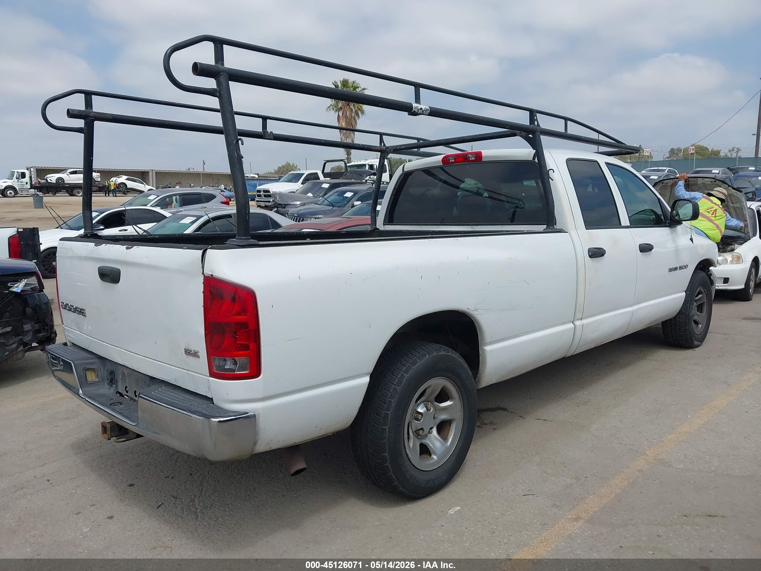 2003 Dodge Ram 1500 Slt/laramie/st White vin: 1D7HA18D73J645956