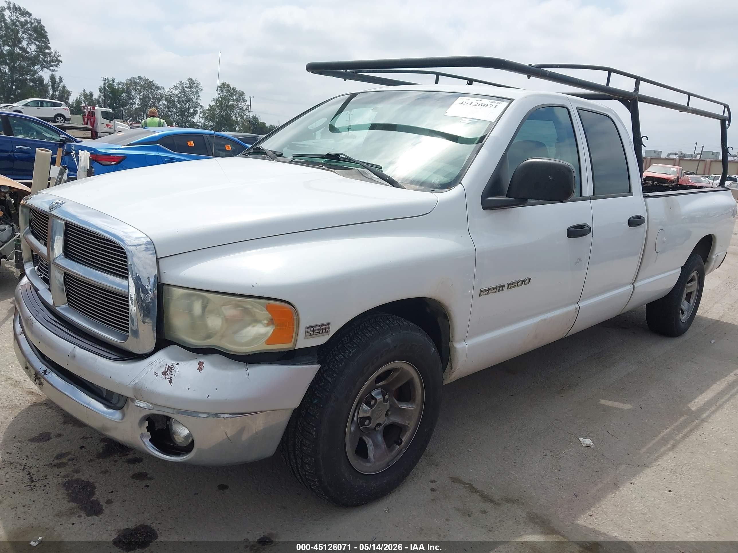 2003 Dodge Ram 1500 Slt/laramie/st White vin: 1D7HA18D73J645956