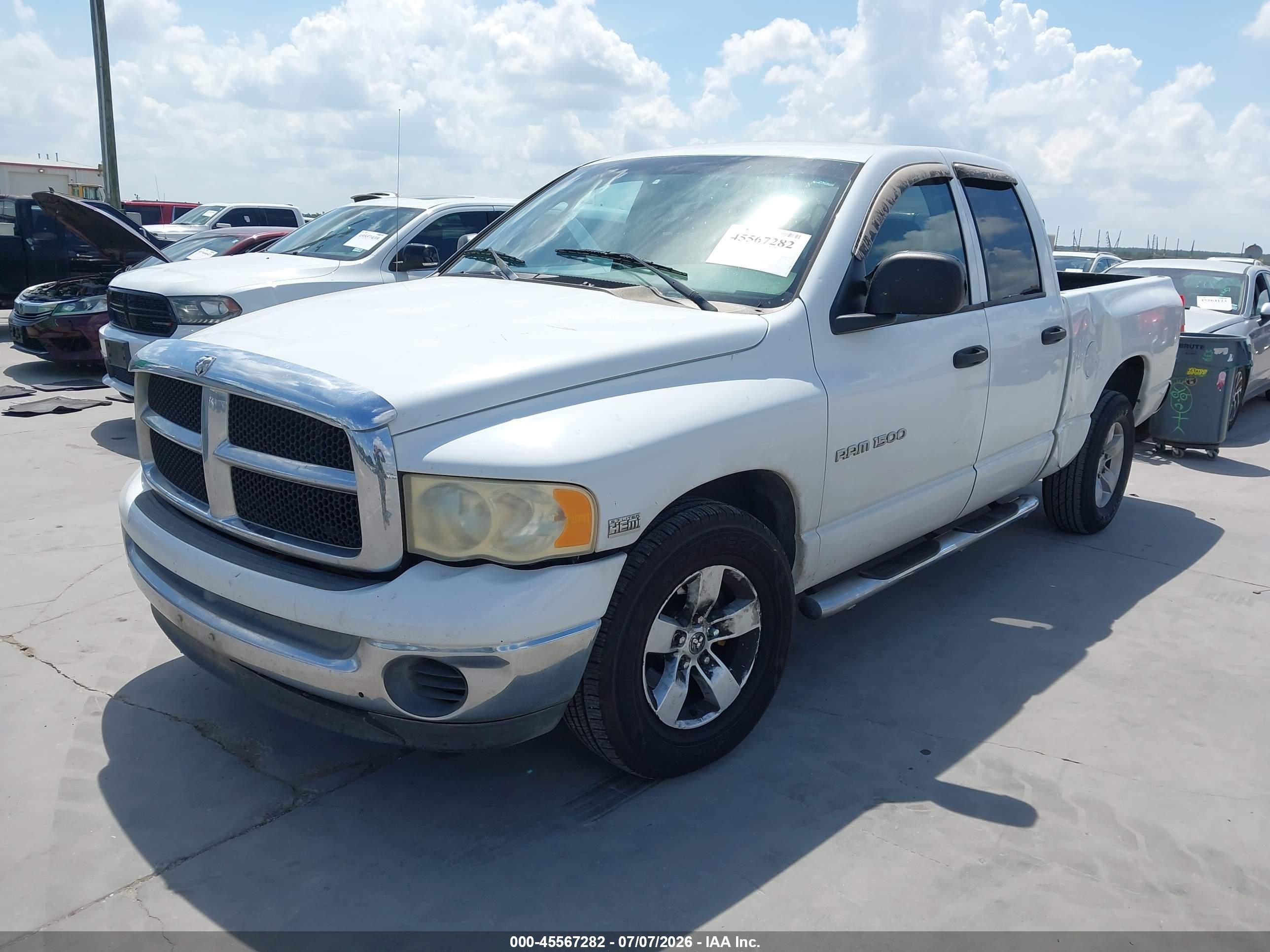 2004 Dodge Ram 1500 Slt/laramie White vin: 1D7HA18D74J207522