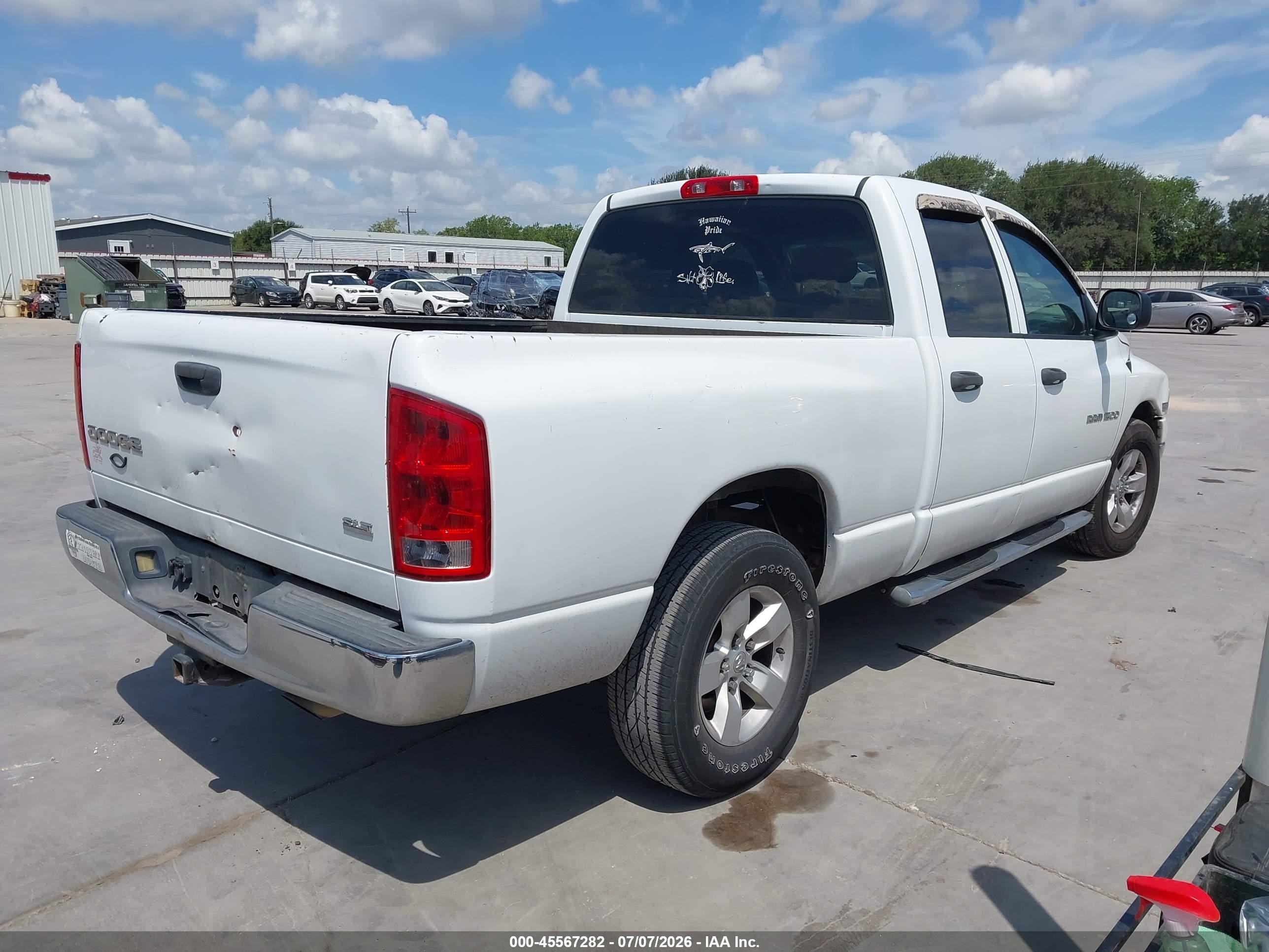 2004 Dodge Ram 1500 Slt/laramie White vin: 1D7HA18D74J207522