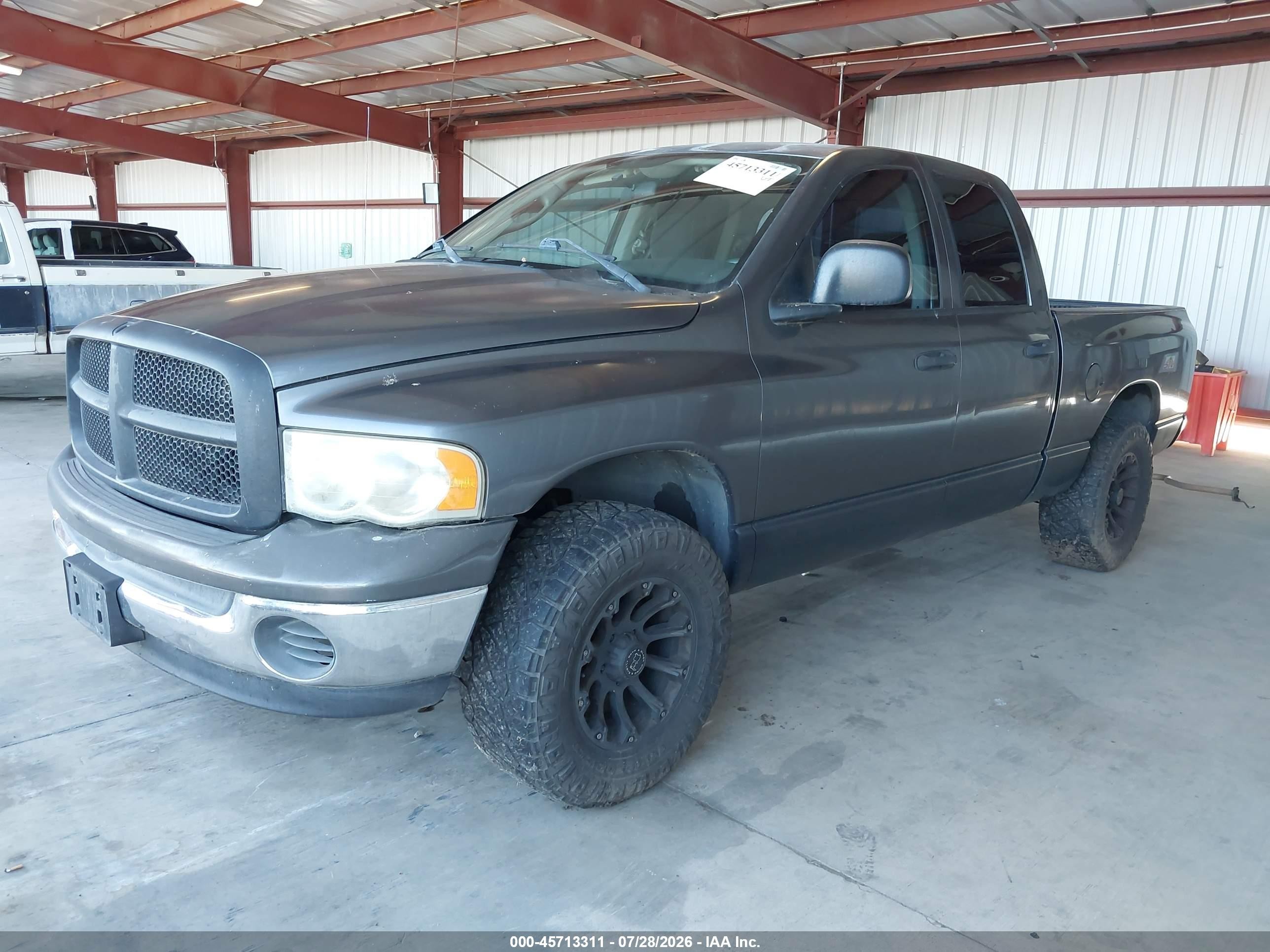 2004 Dodge Ram 1500 Slt/laramie Серый vin: 1D7HA18D74J252802