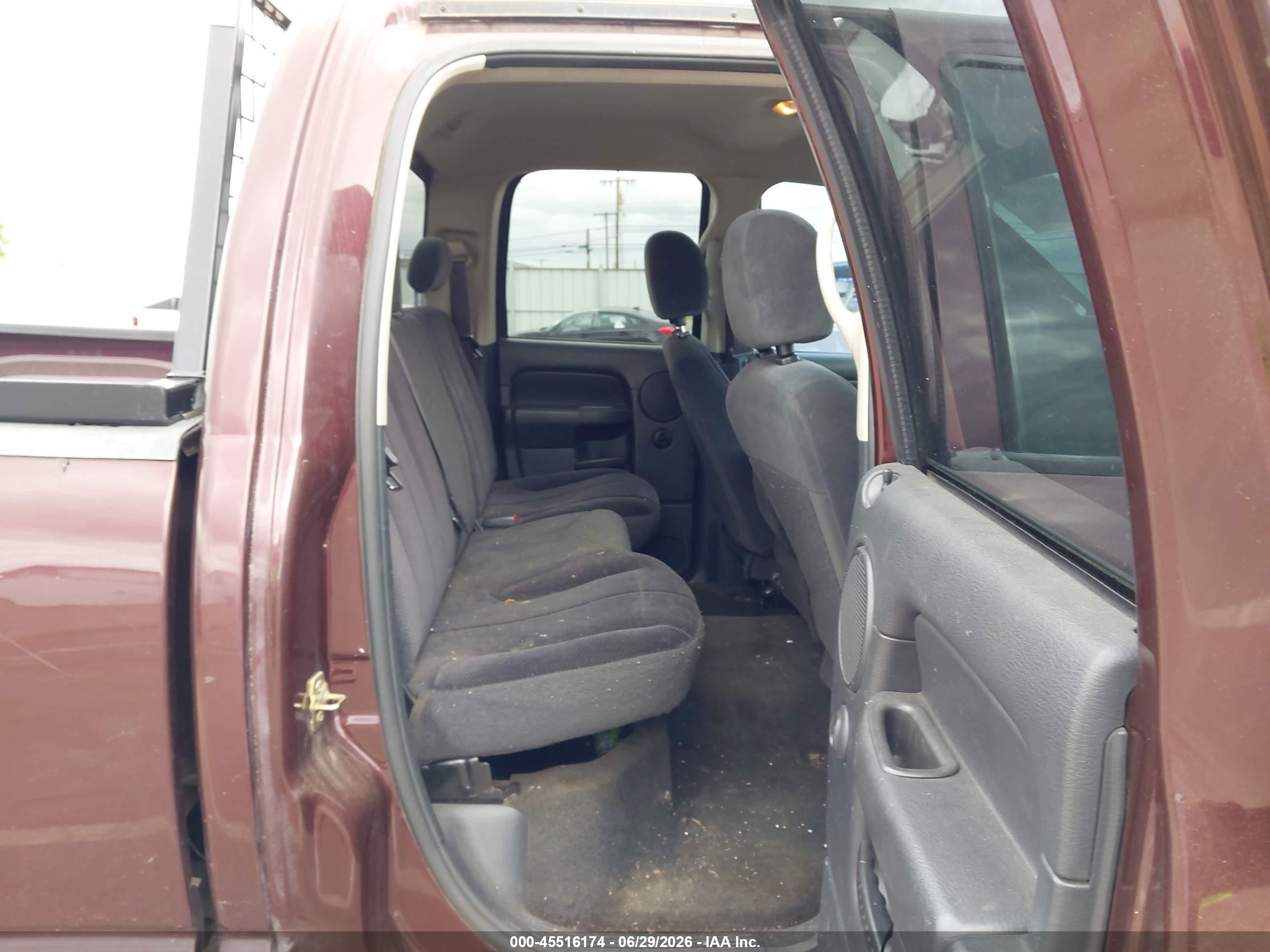 2004 Dodge Ram 1500 Slt/laramie Maroon vin: 1D7HA18D74S611818