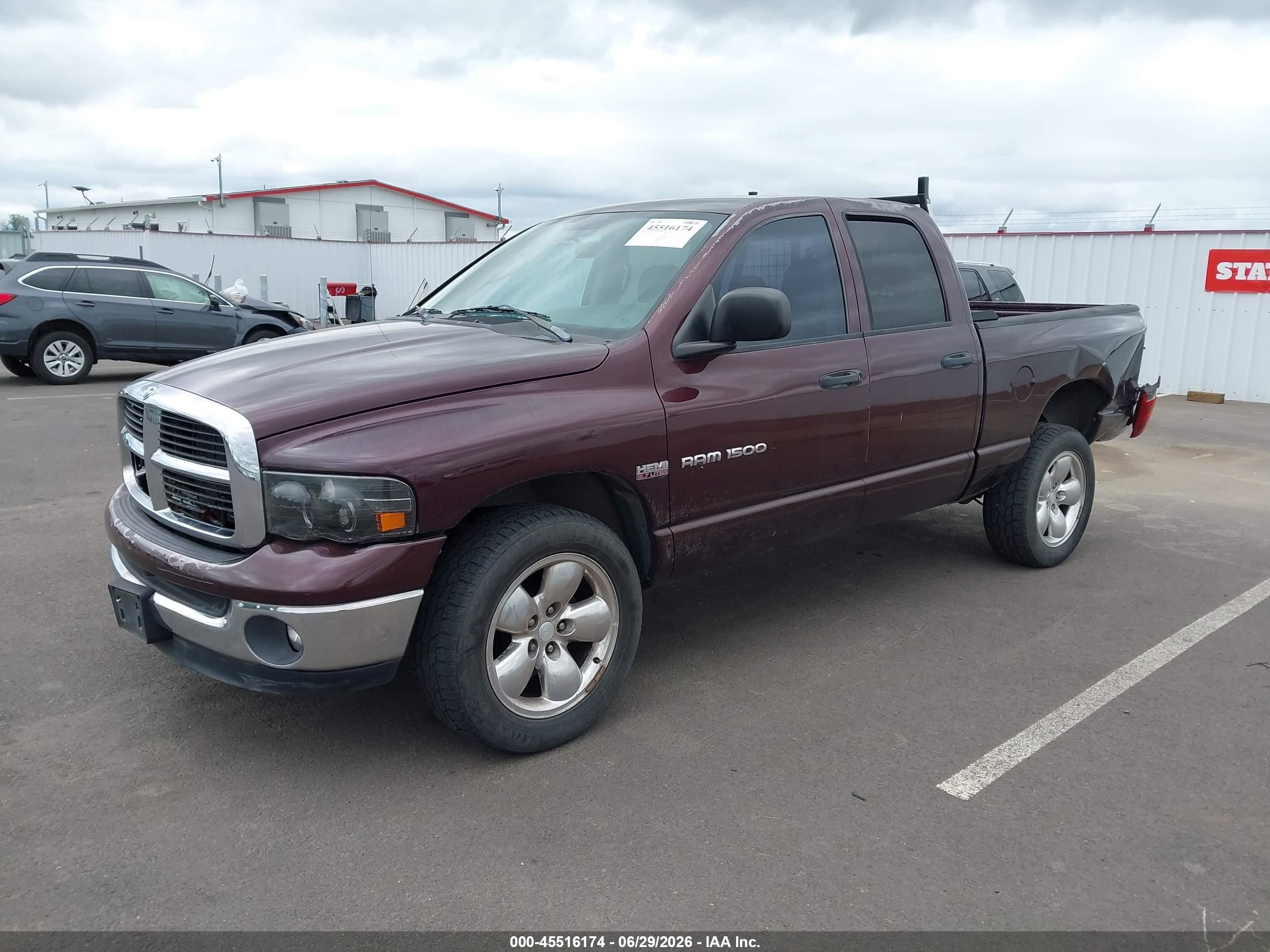 2004 Dodge Ram 1500 Slt/laramie Maroon vin: 1D7HA18D74S611818