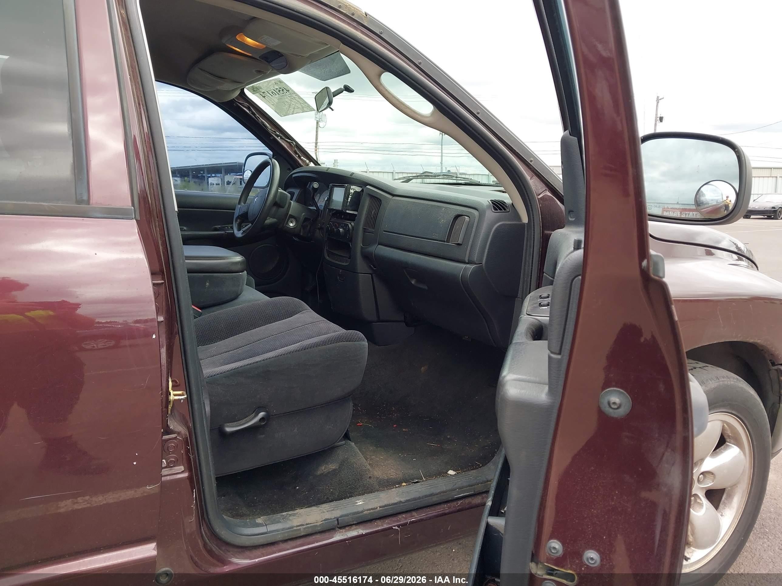 2004 Dodge Ram 1500 Slt/laramie Maroon vin: 1D7HA18D74S611818