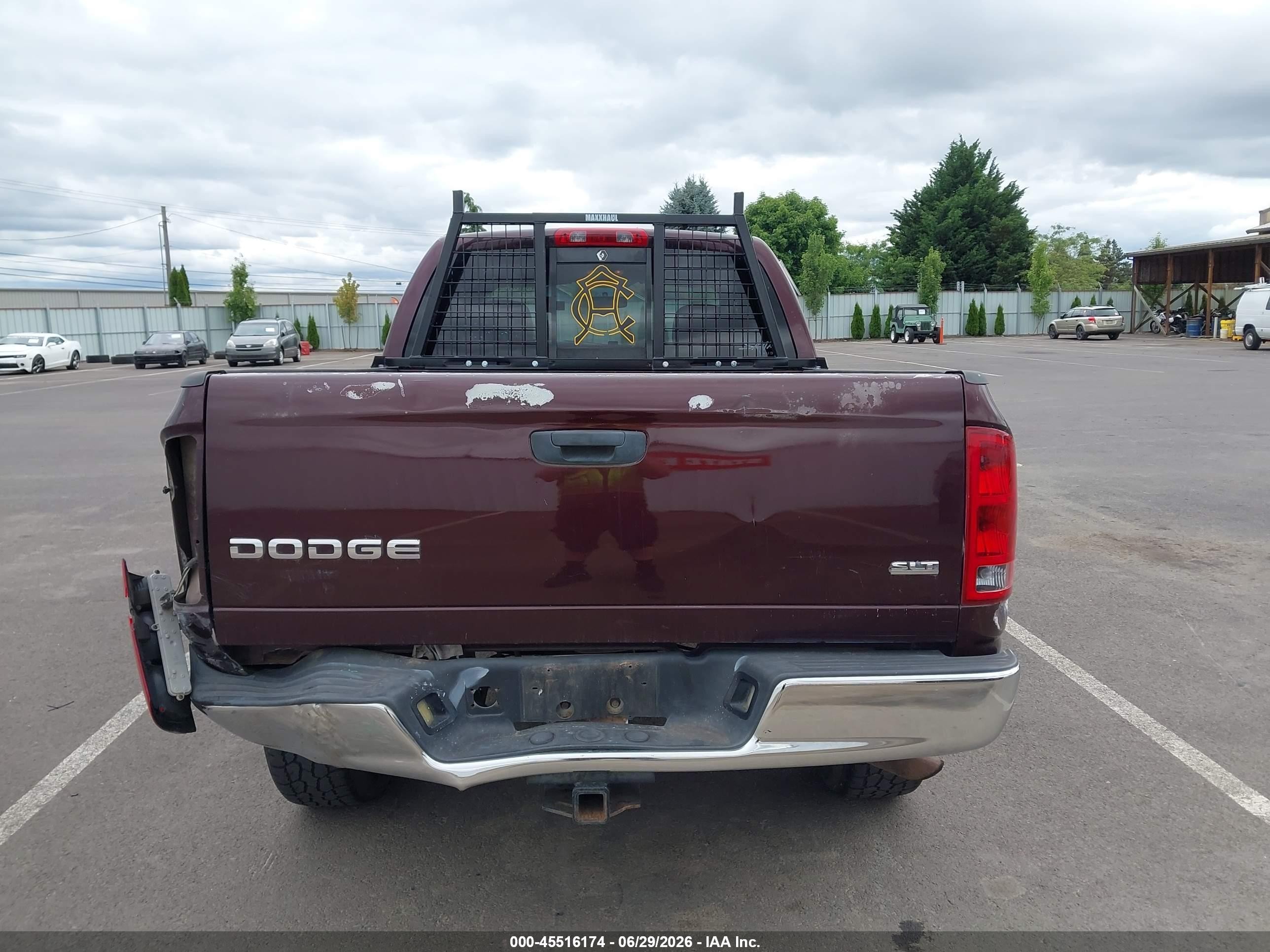 2004 Dodge Ram 1500 Slt/laramie Maroon vin: 1D7HA18D74S611818