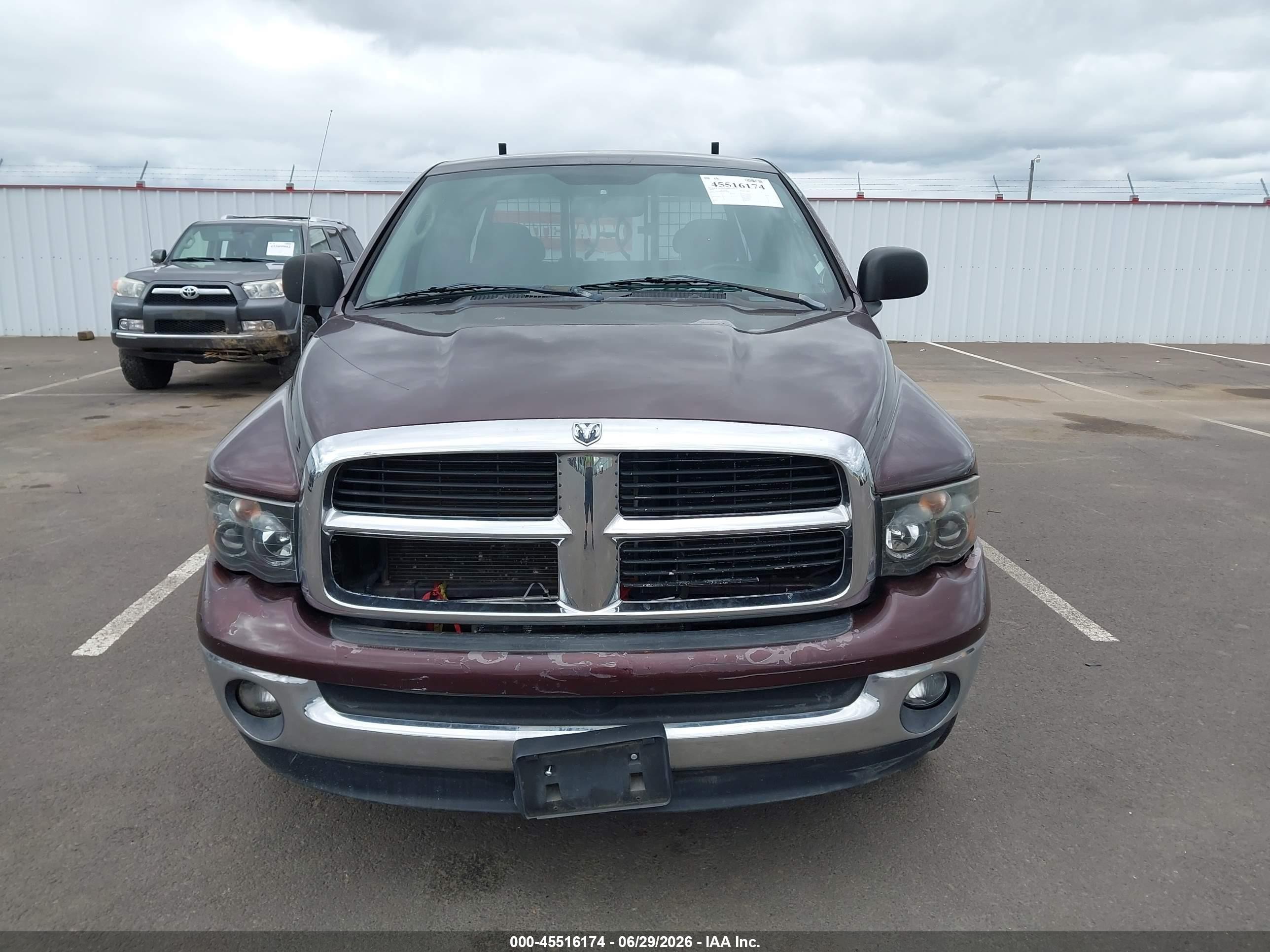 2004 Dodge Ram 1500 Slt/laramie Maroon vin: 1D7HA18D74S611818