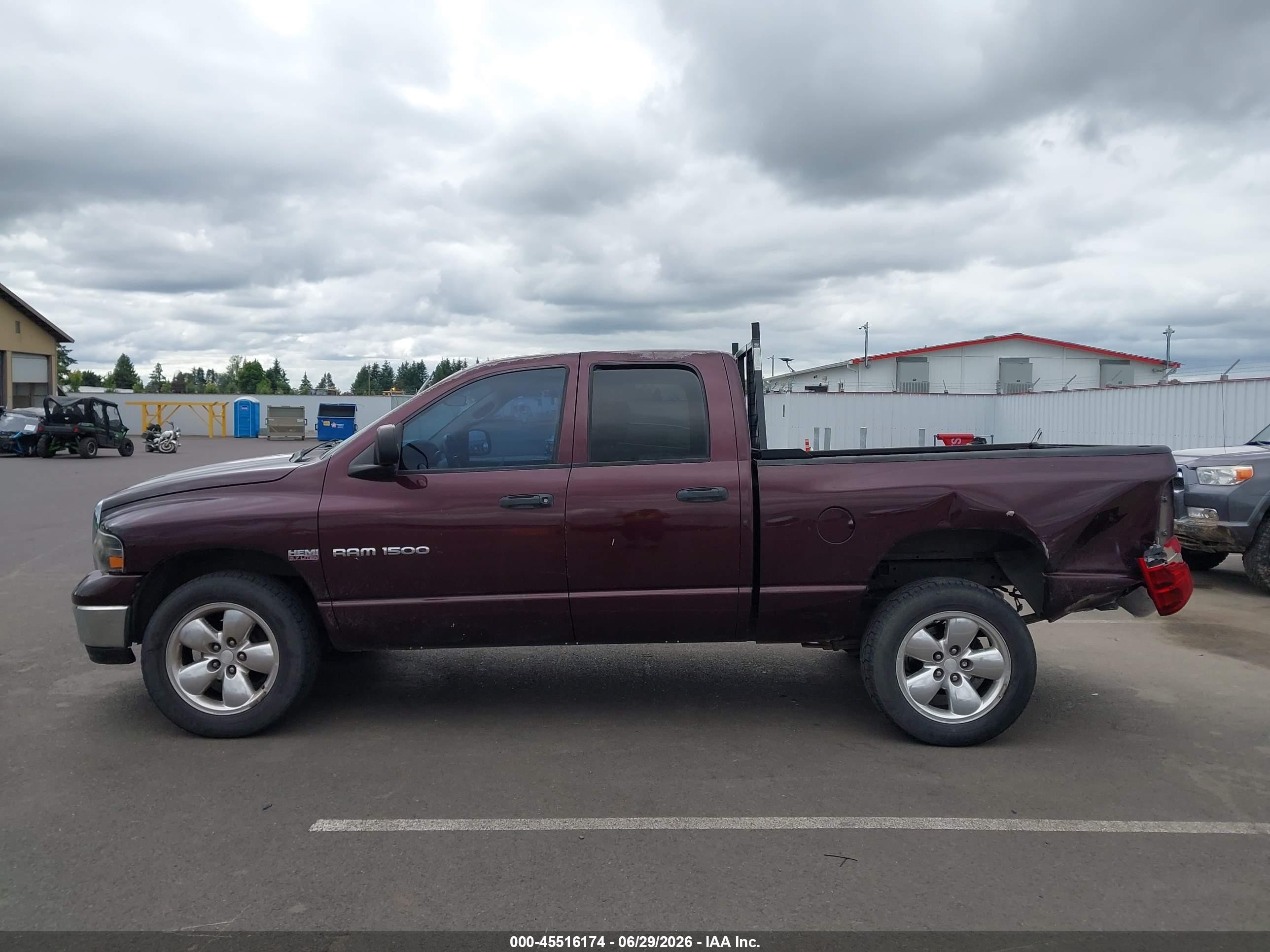 2004 Dodge Ram 1500 Slt/laramie Maroon vin: 1D7HA18D74S611818