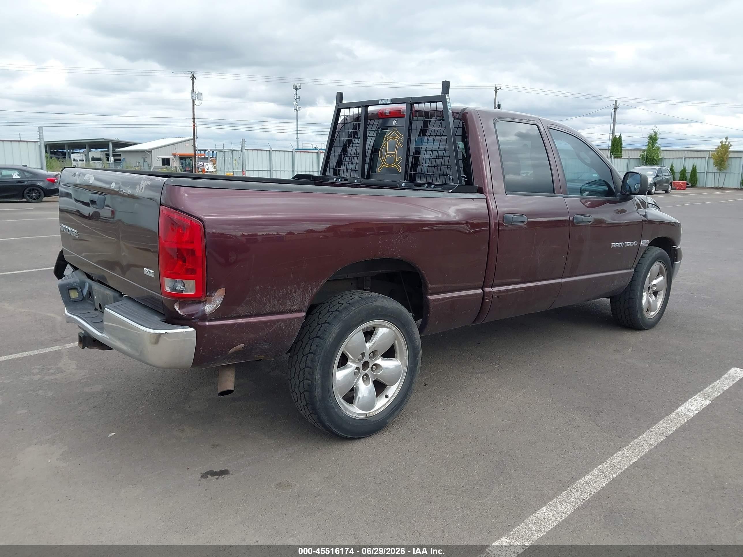 2004 Dodge Ram 1500 Slt/laramie Maroon vin: 1D7HA18D74S611818