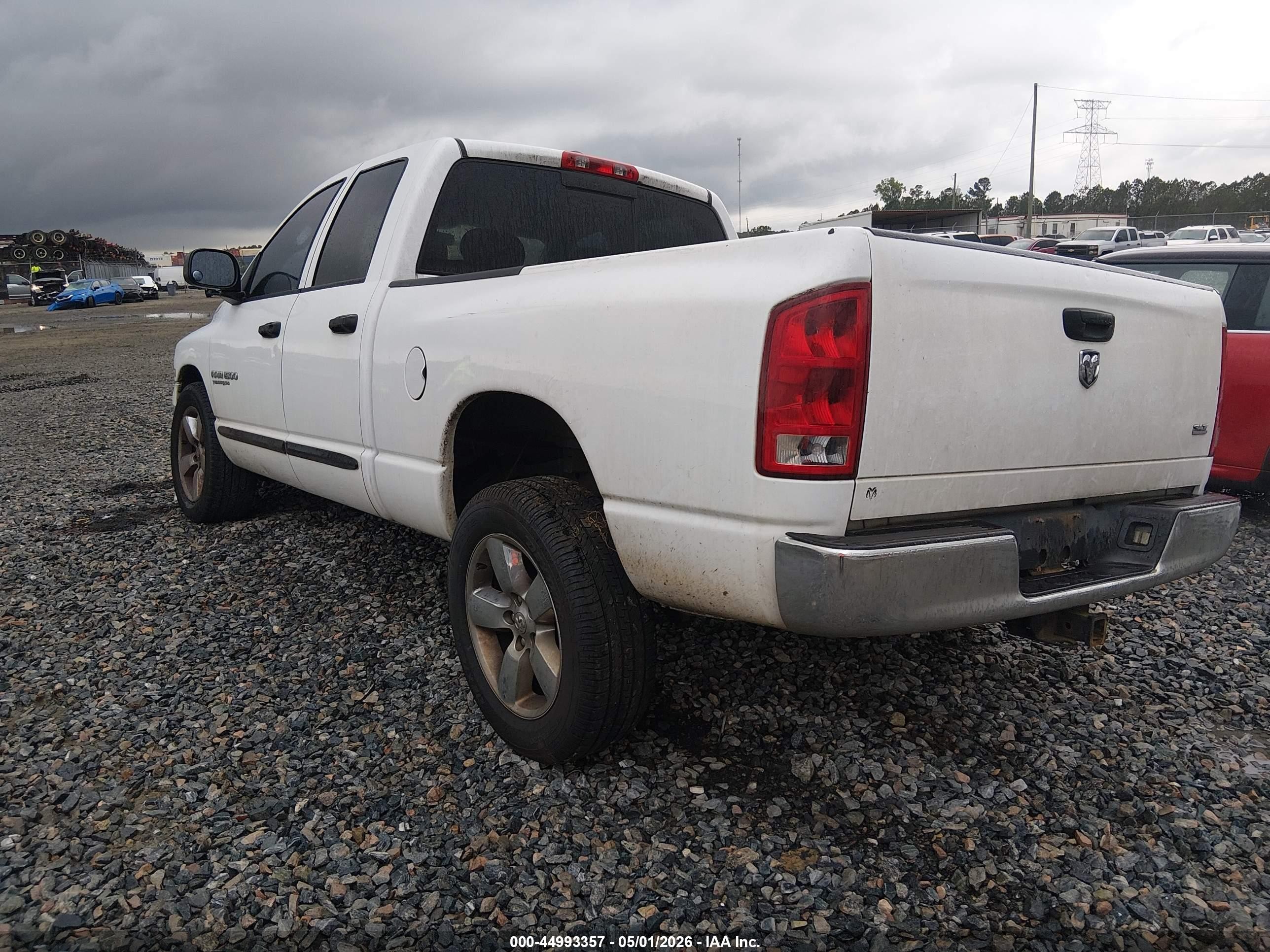 2005 Dodge Ram 1500 Slt/laramie White vin: 1D7HA18D75S221089