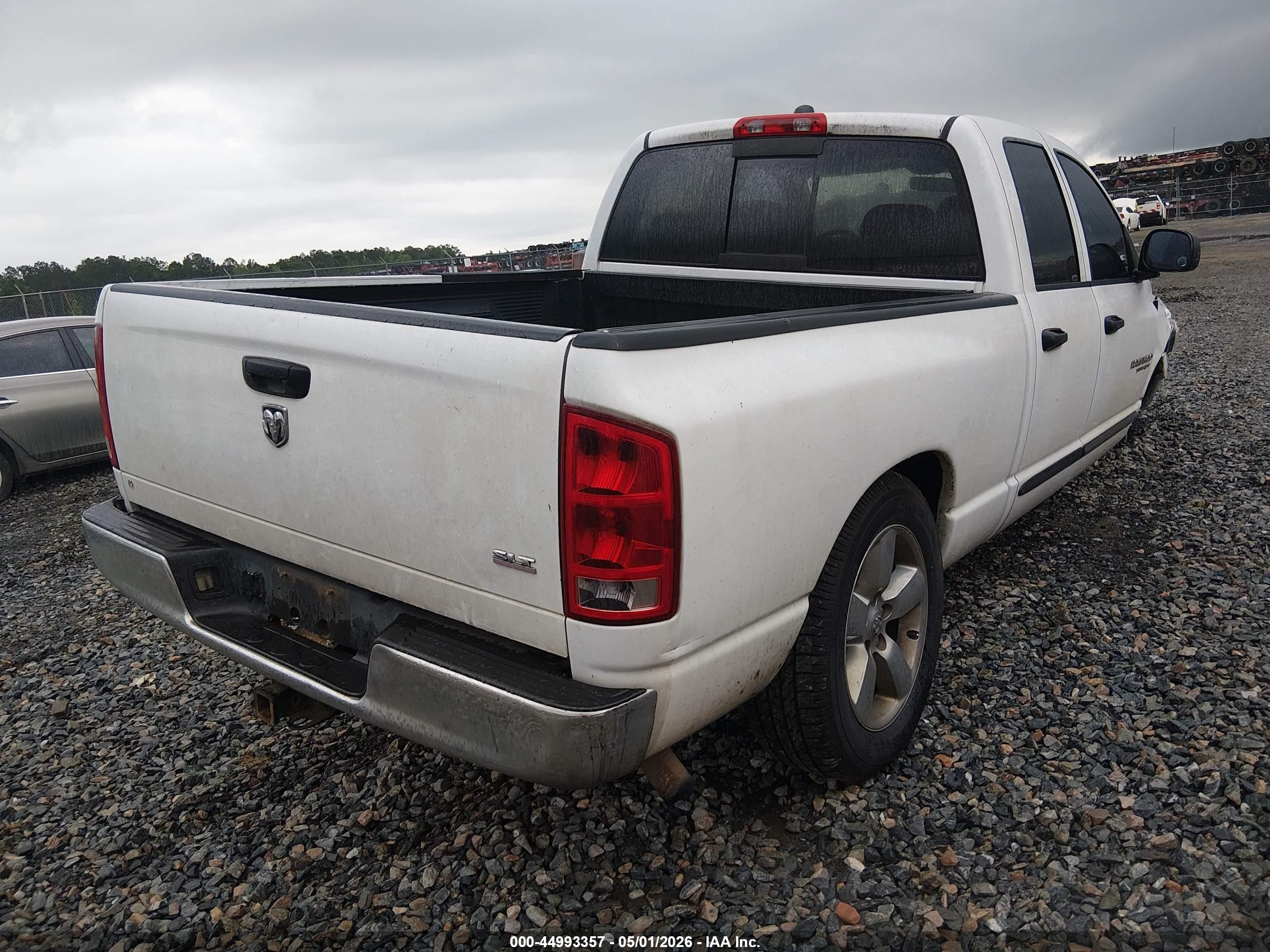 2005 Dodge Ram 1500 Slt/laramie White vin: 1D7HA18D75S221089