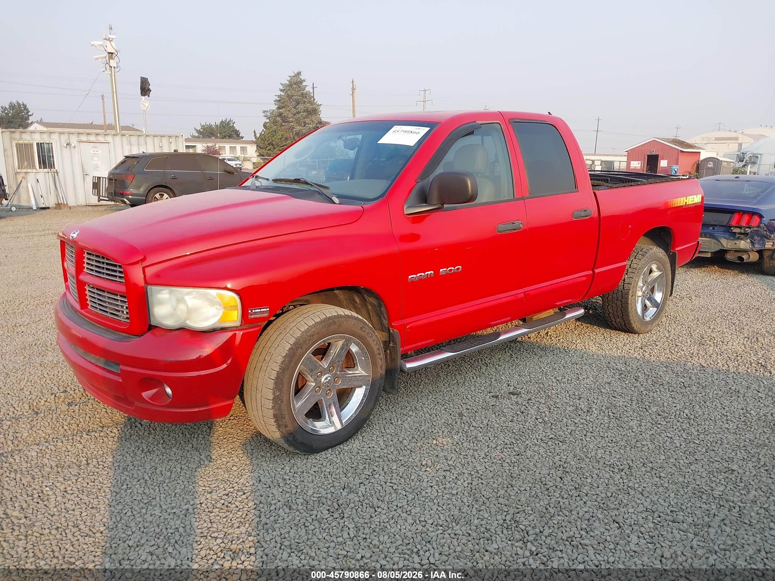 2005 Dodge Ram 1500 Slt/laramie Red vin: 1D7HA18D75S354466
