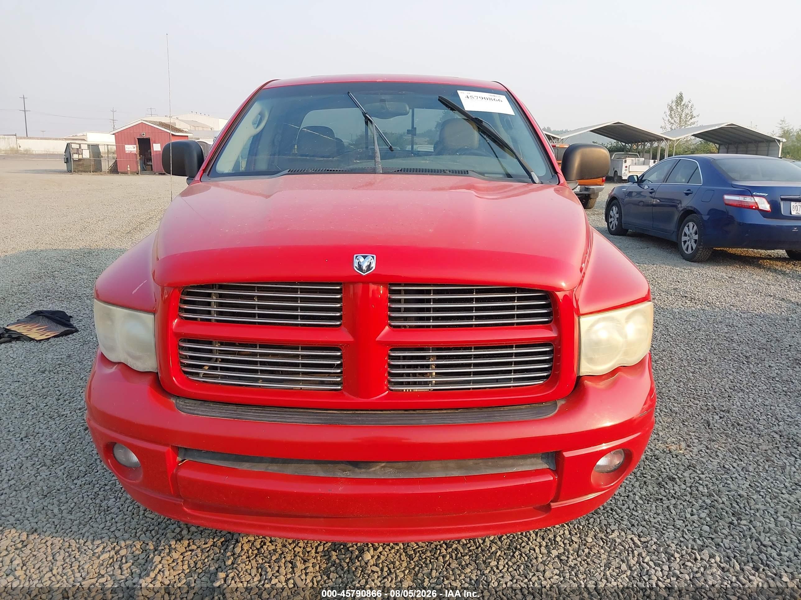 2005 Dodge Ram 1500 Slt/laramie Red vin: 1D7HA18D75S354466