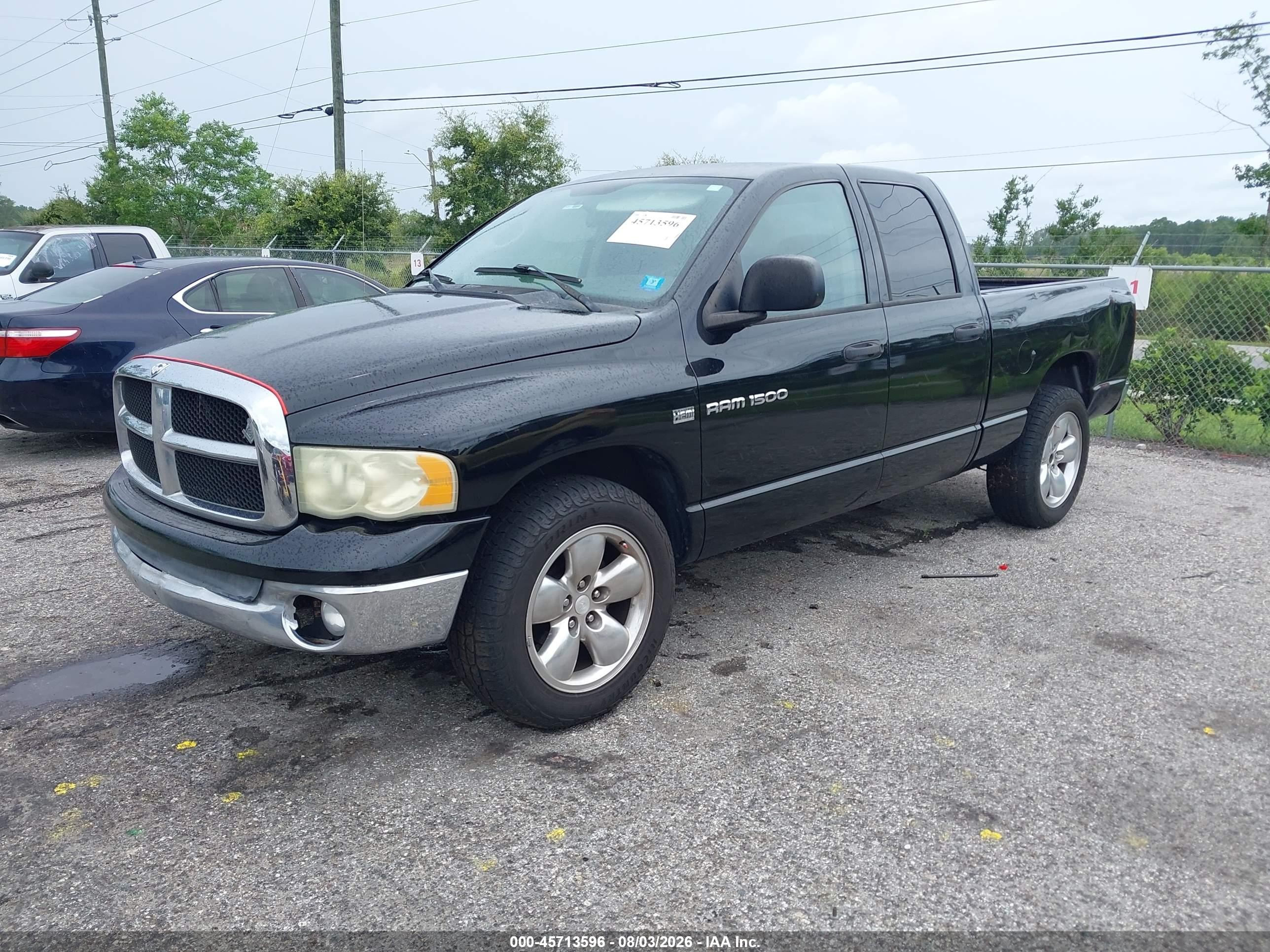2004 Dodge Ram 1500 Slt/laramie Черный vin: 1D7HA18D84S529368