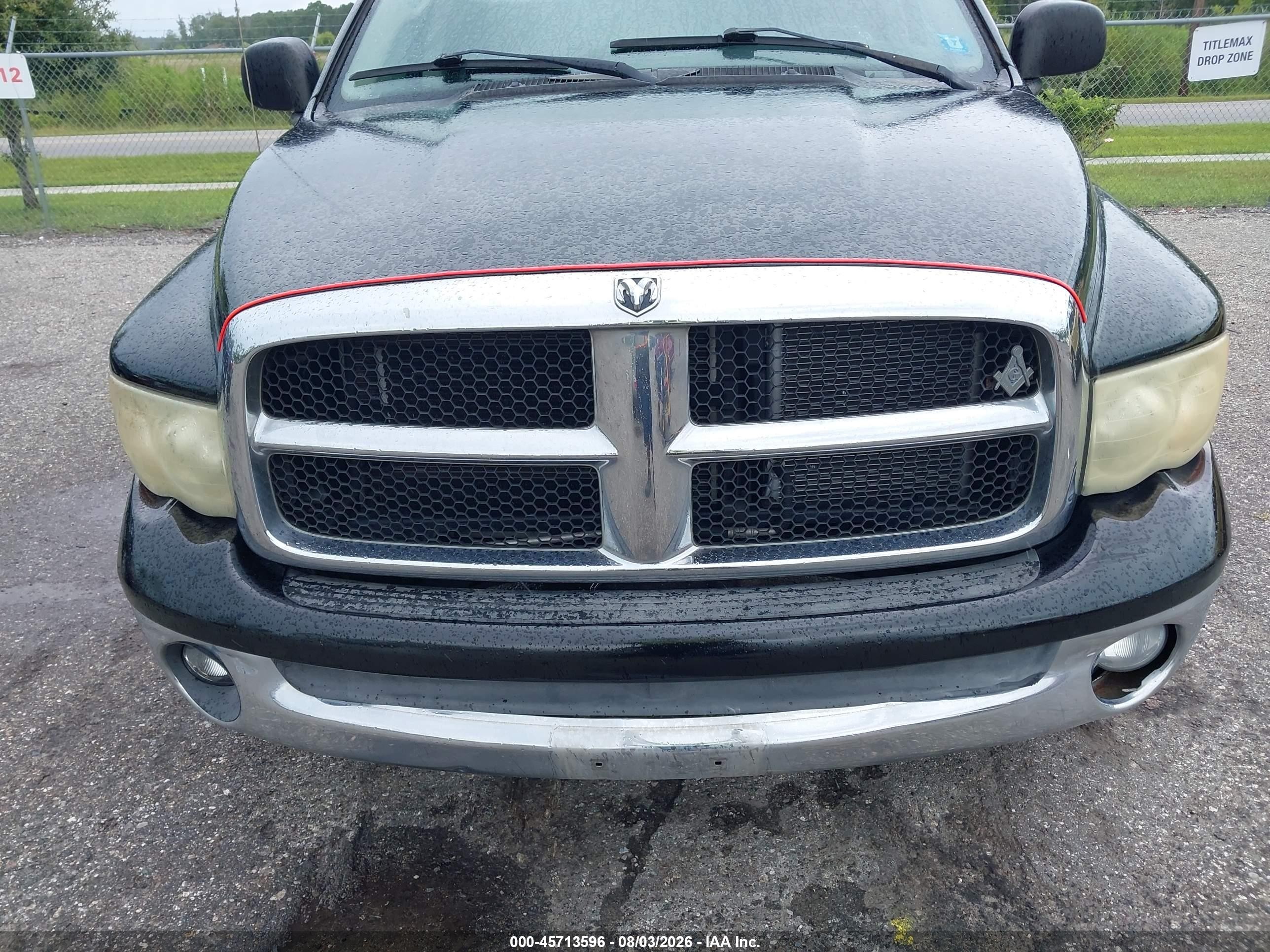 2004 Dodge Ram 1500 Slt/laramie Черный vin: 1D7HA18D84S529368