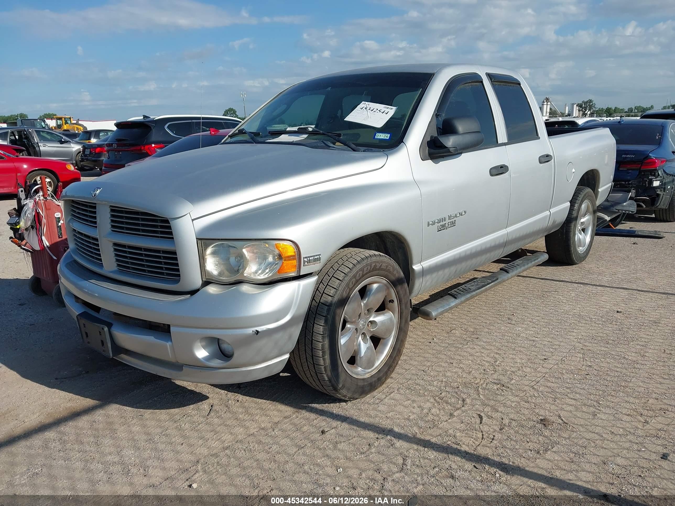 2003 Dodge Ram 1500 Slt/laramie/st Gray vin: 1D7HA18D93S293487