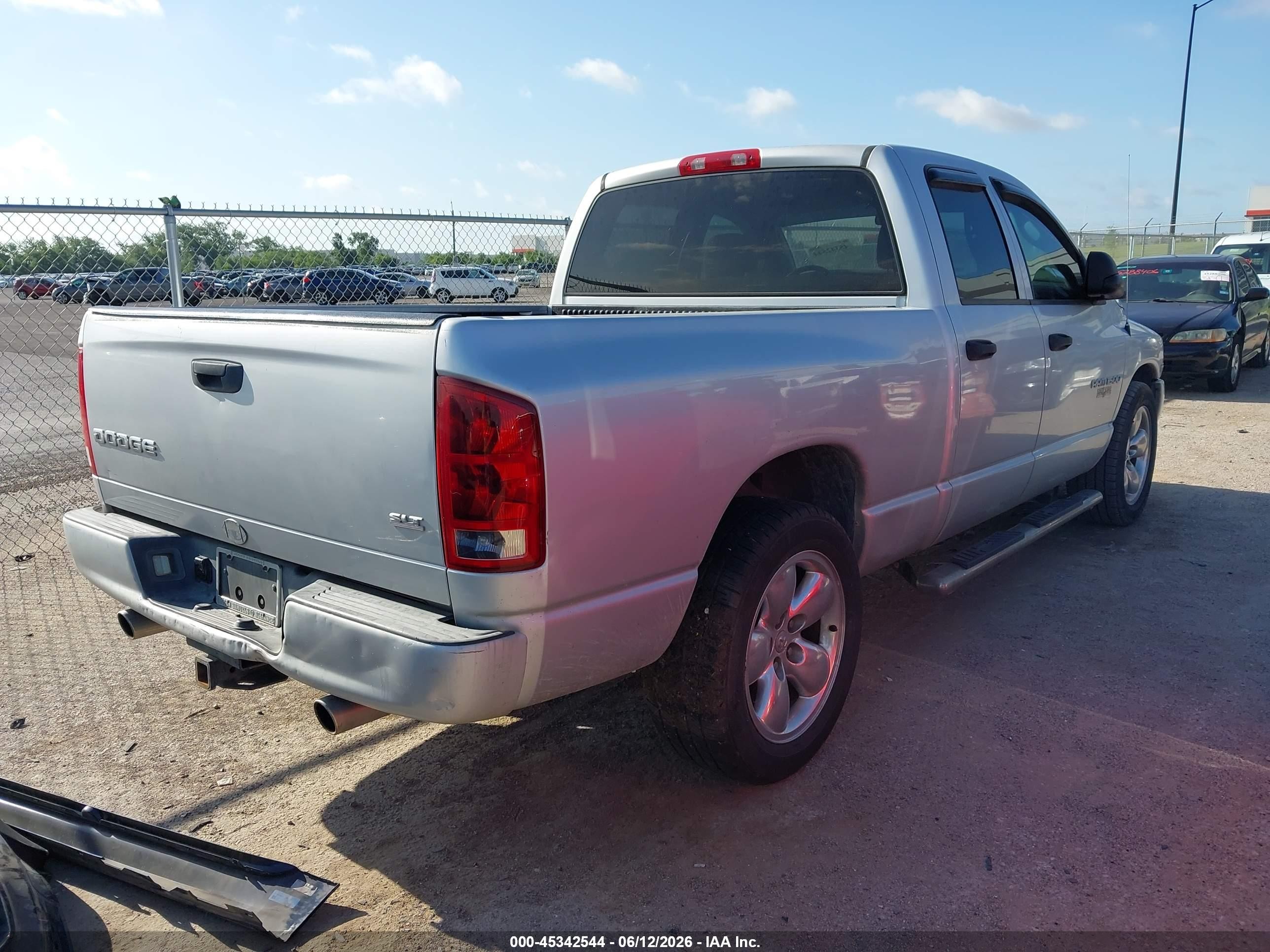 2003 Dodge Ram 1500 Slt/laramie/st Gray vin: 1D7HA18D93S293487