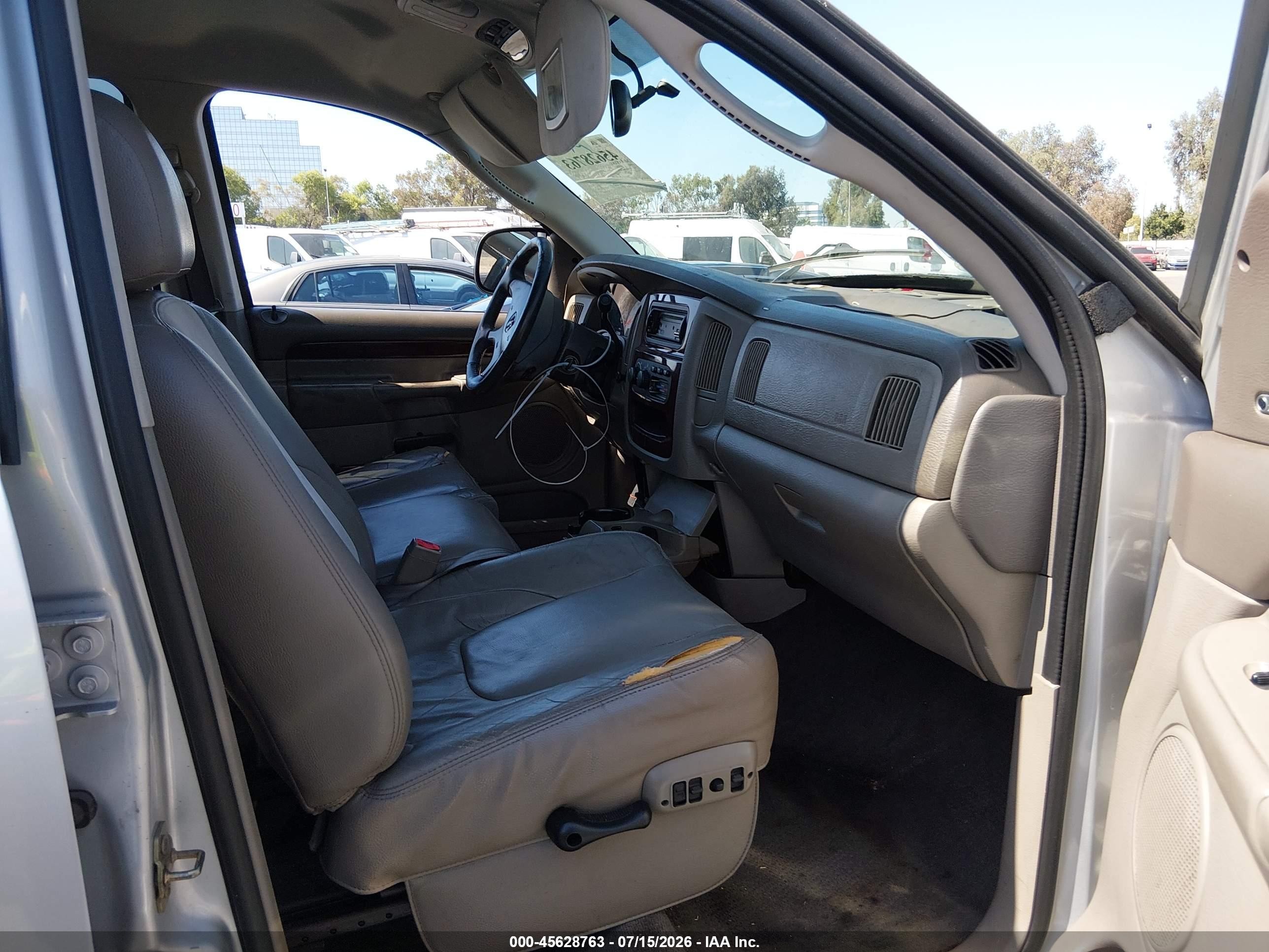 2003 Dodge Ram 1500 Slt/laramie/st Silver vin: 1D7HA18D93S304200
