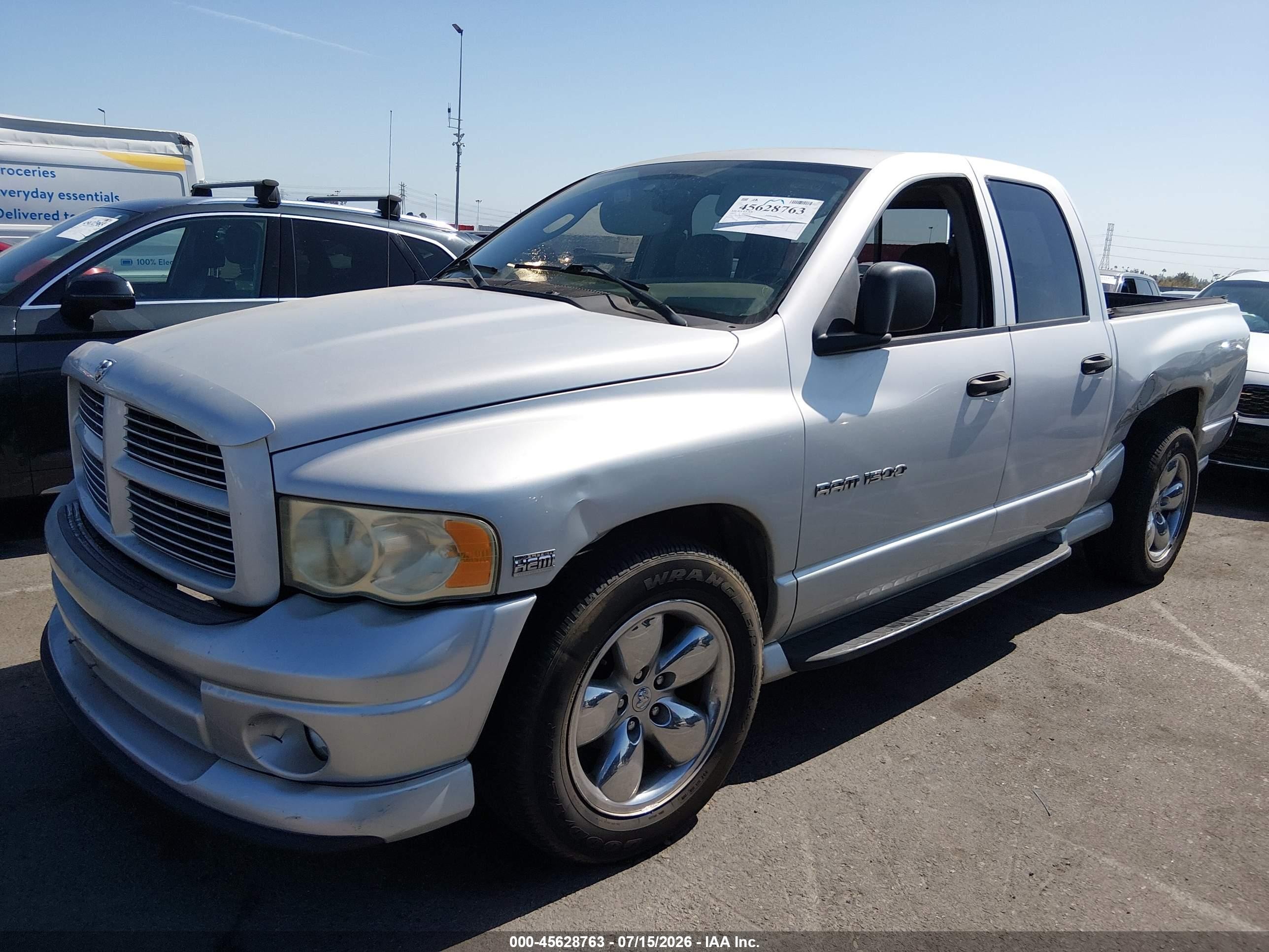 2003 Dodge Ram 1500 Slt/laramie/st Silver vin: 1D7HA18D93S304200