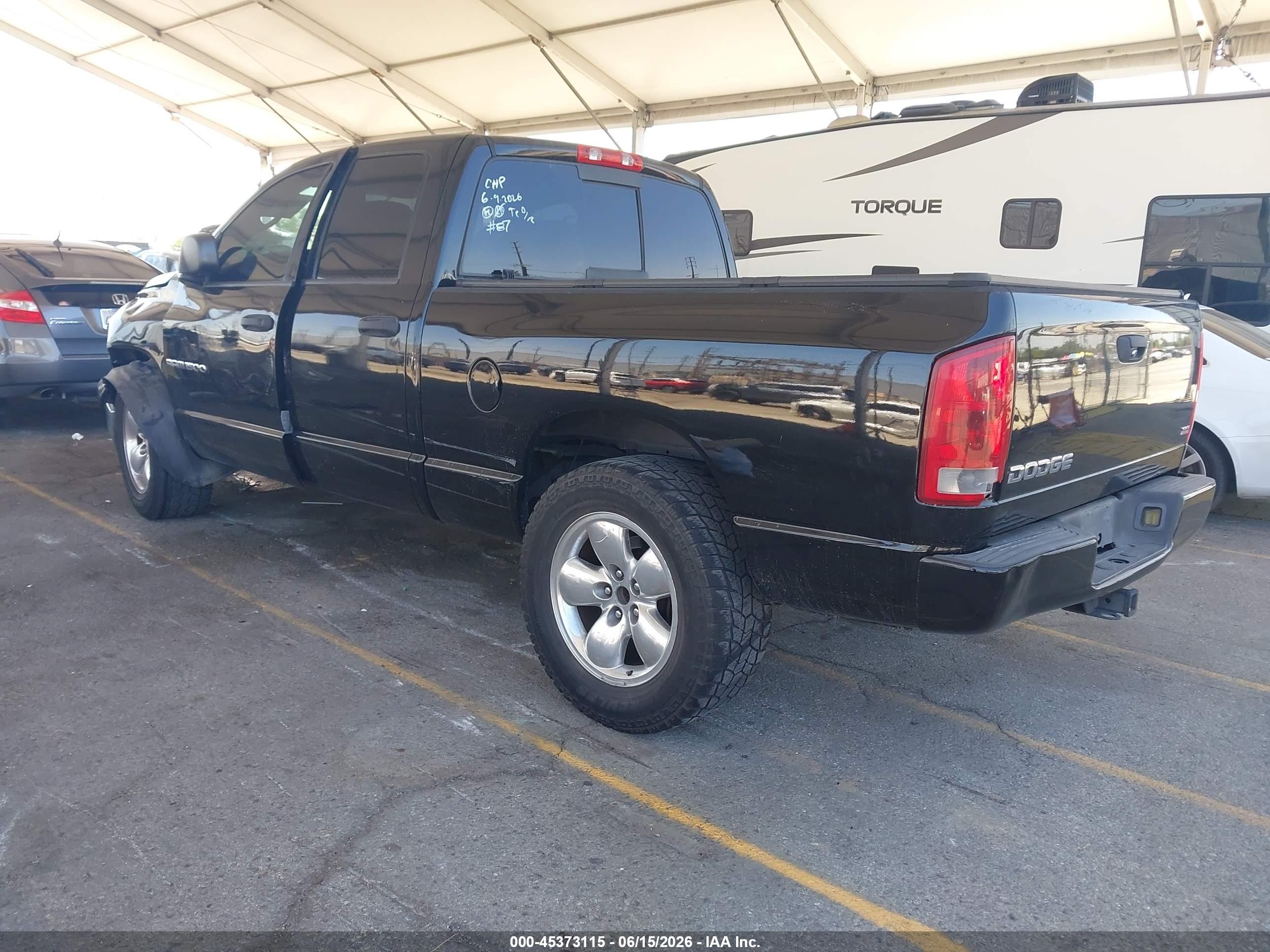 2003 Dodge Ram 1500 Slt/laramie/st Black vin: 1D7HA18D93S305413