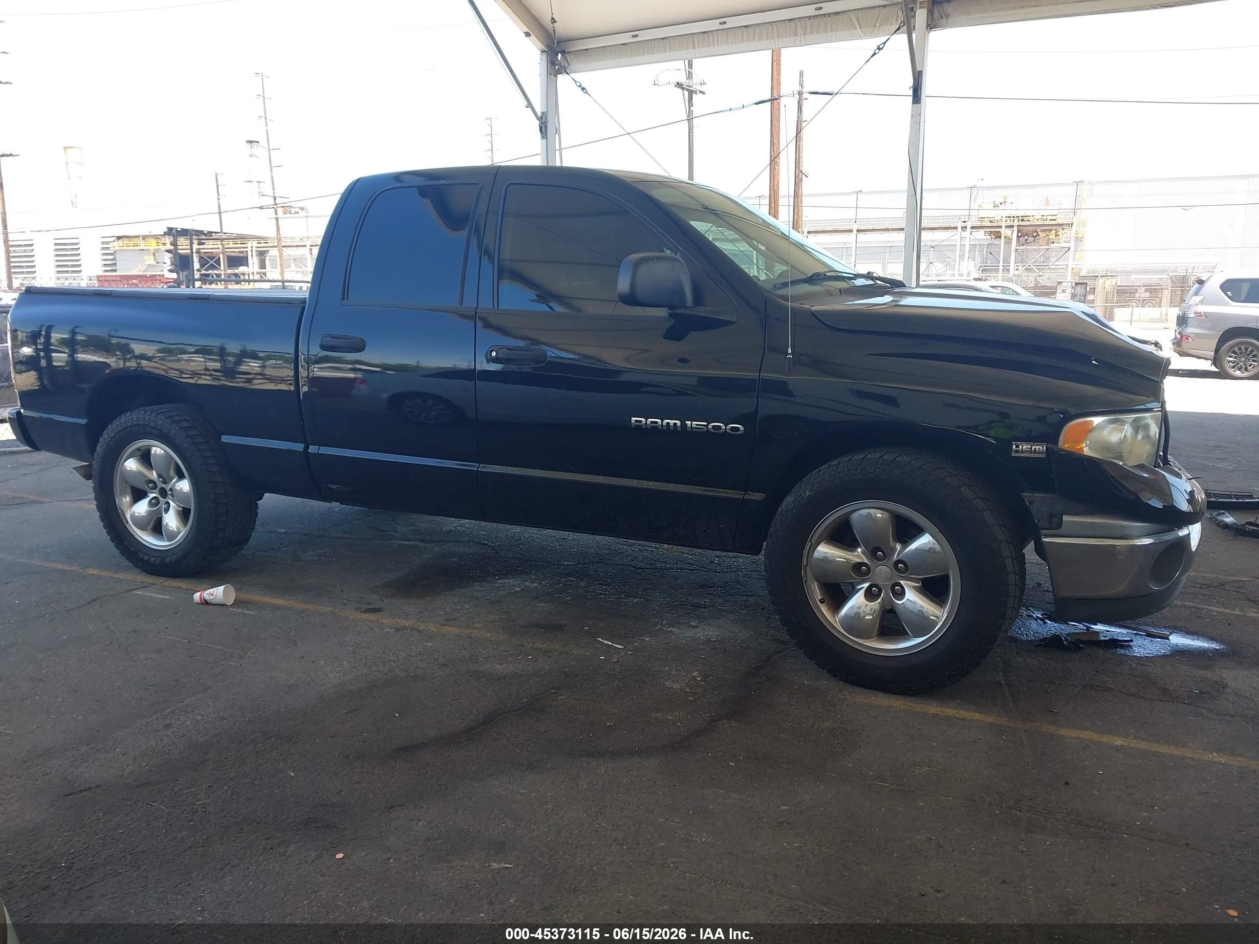2003 Dodge Ram 1500 Slt/laramie/st Black vin: 1D7HA18D93S305413