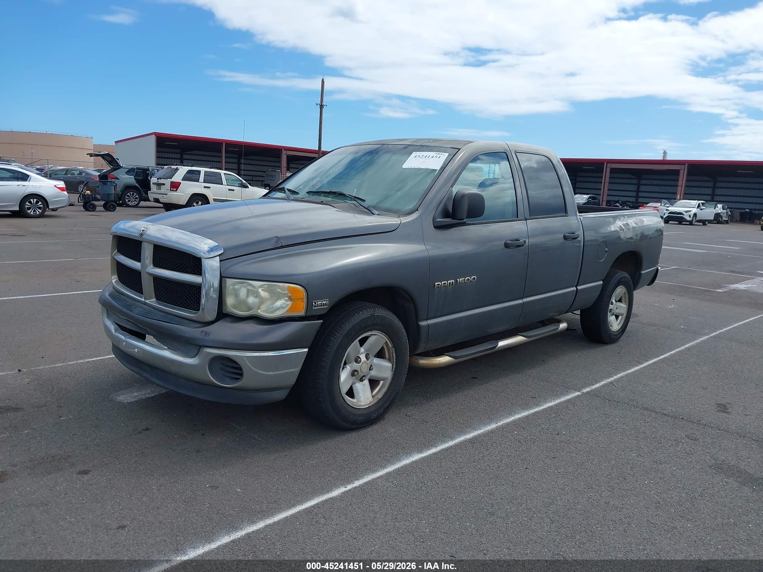 2003 Dodge Ram 1500 Slt/laramie/st Gray vin: 1D7HA18D93S347080