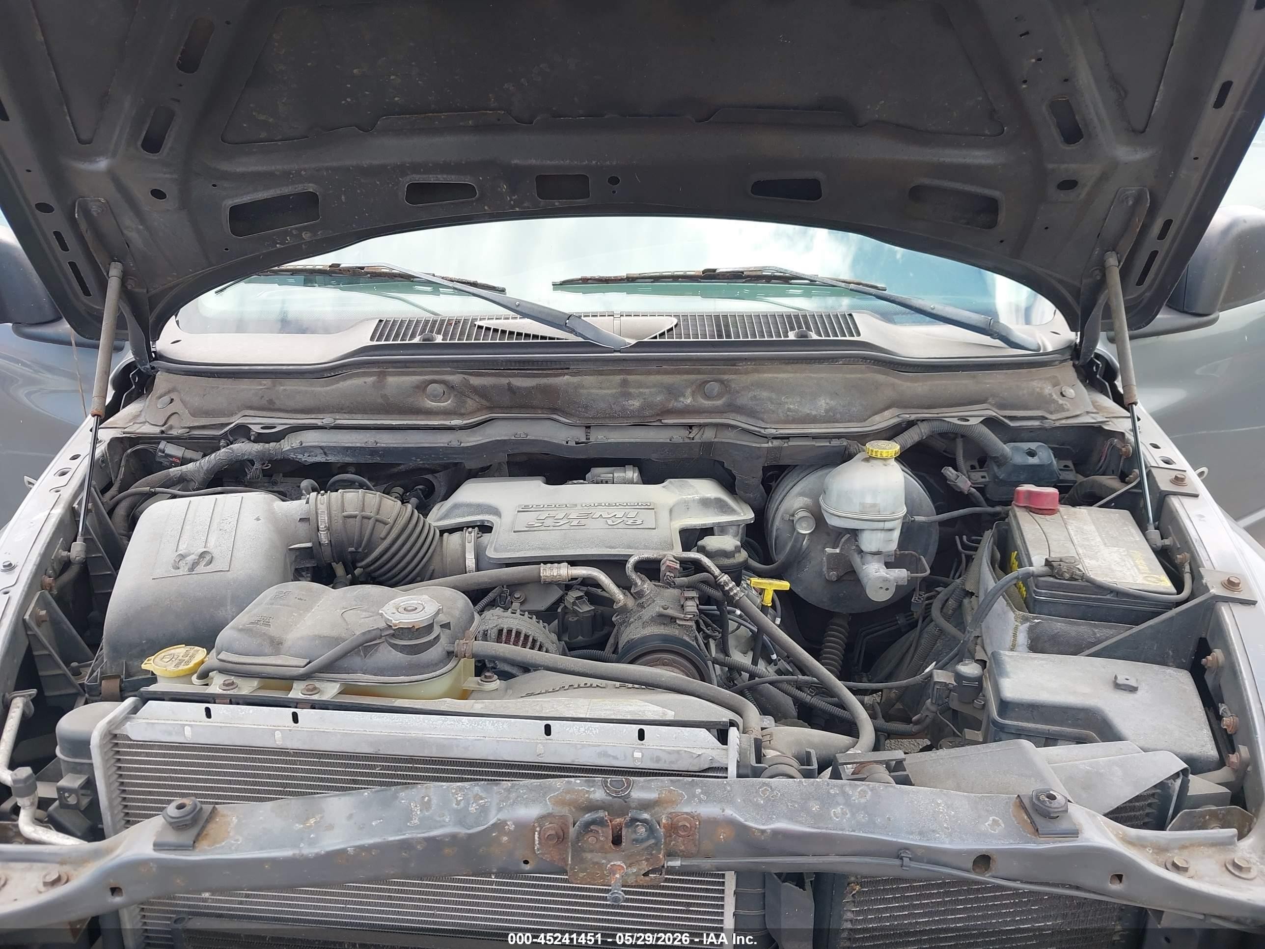 2003 Dodge Ram 1500 Slt/laramie/st Gray vin: 1D7HA18D93S347080