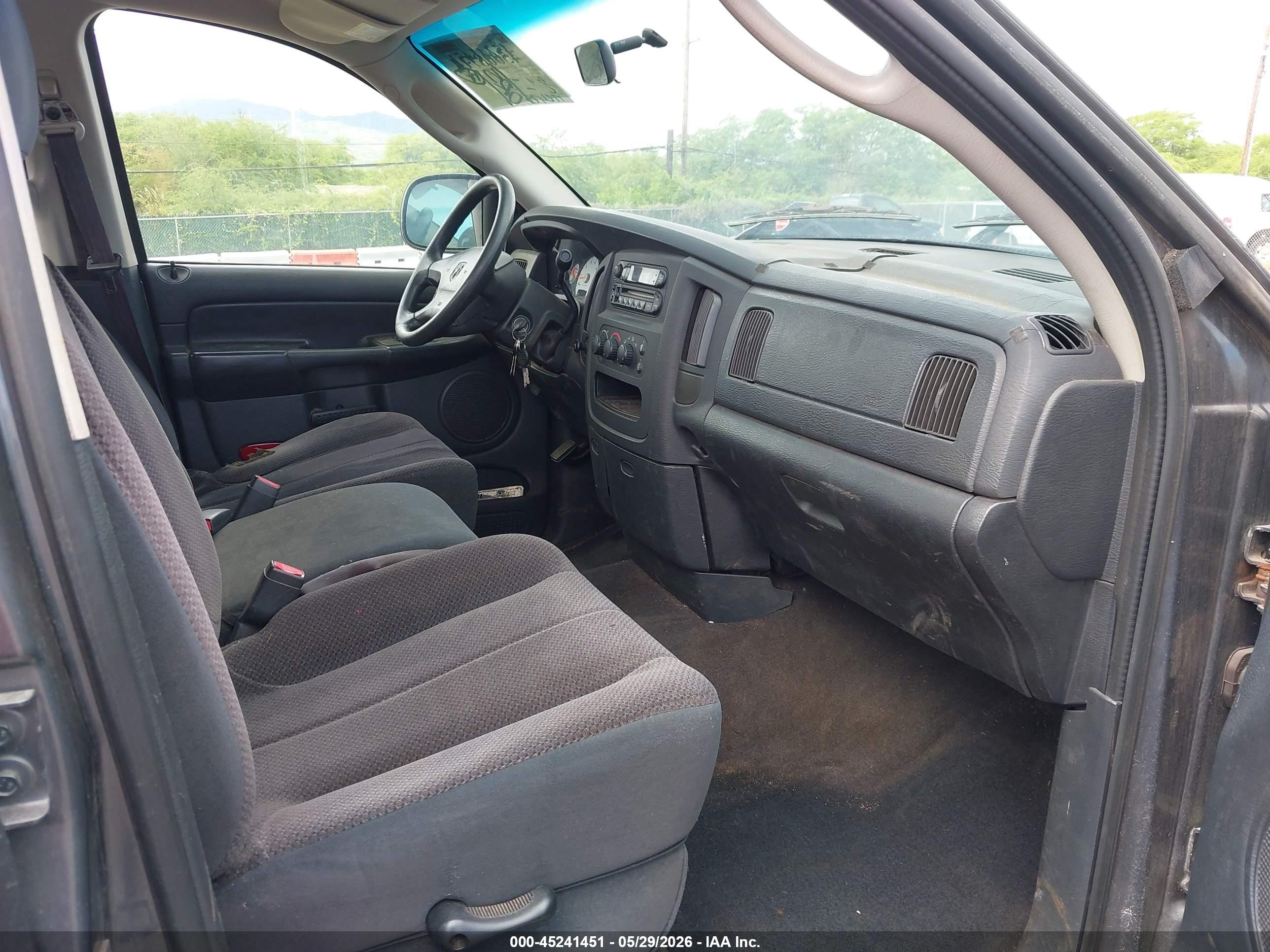 2003 Dodge Ram 1500 Slt/laramie/st Gray vin: 1D7HA18D93S347080