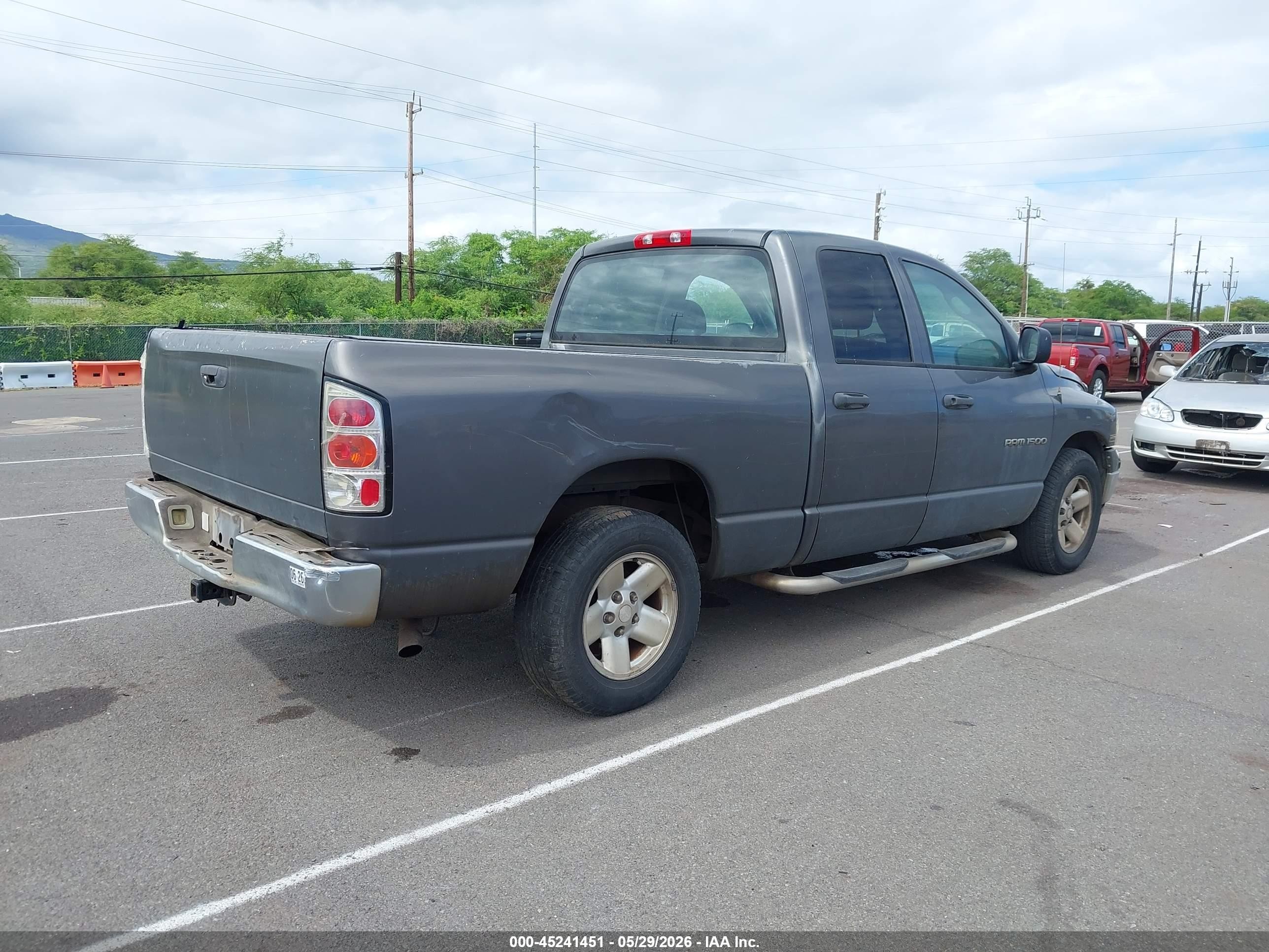 2003 Dodge Ram 1500 Slt/laramie/st Gray vin: 1D7HA18D93S347080