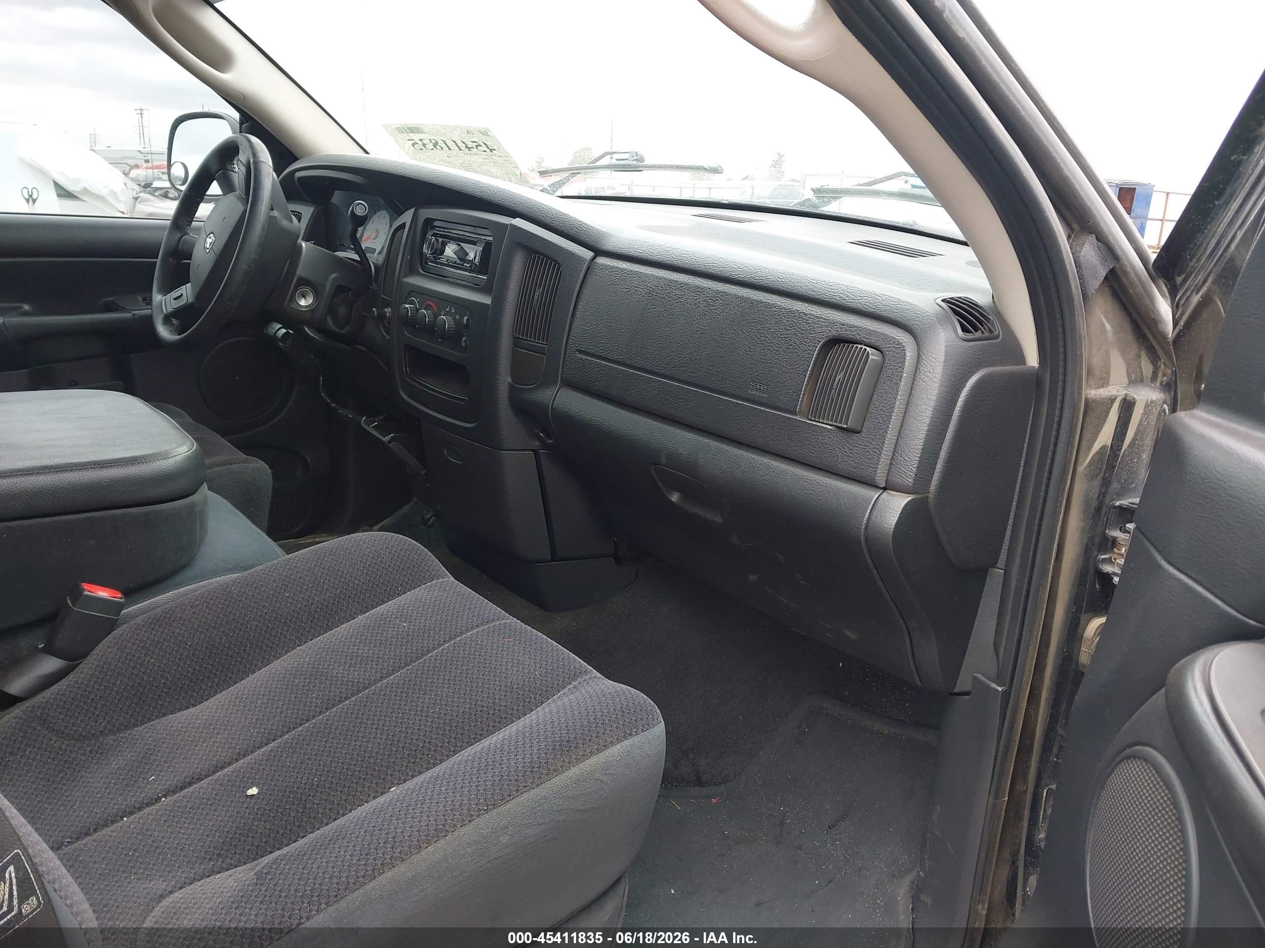 2004 Dodge Ram 1500 Slt/laramie Black vin: 1D7HA18D94J282156