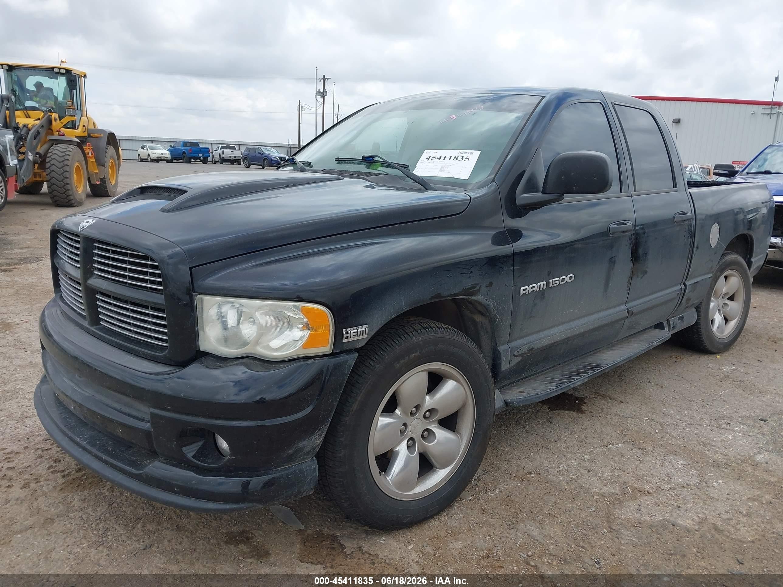 2004 Dodge Ram 1500 Slt/laramie Black vin: 1D7HA18D94J282156