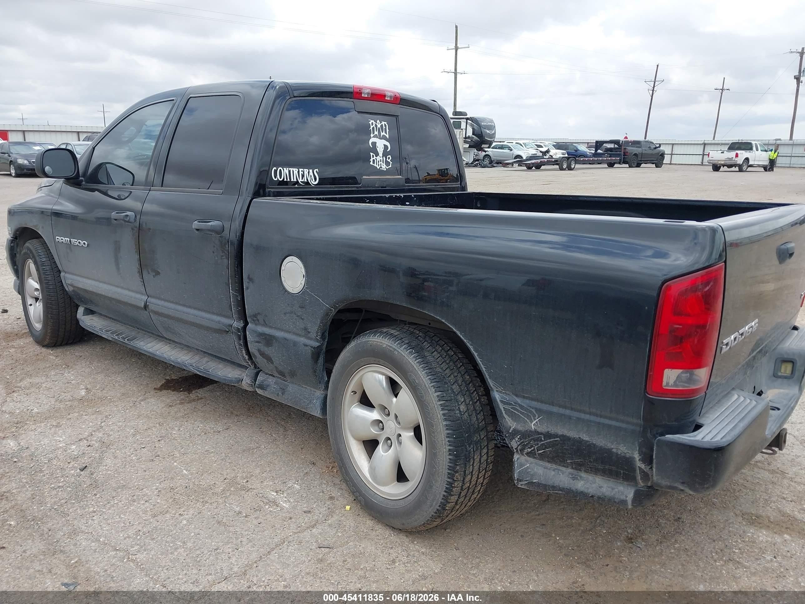 2004 Dodge Ram 1500 Slt/laramie Black vin: 1D7HA18D94J282156