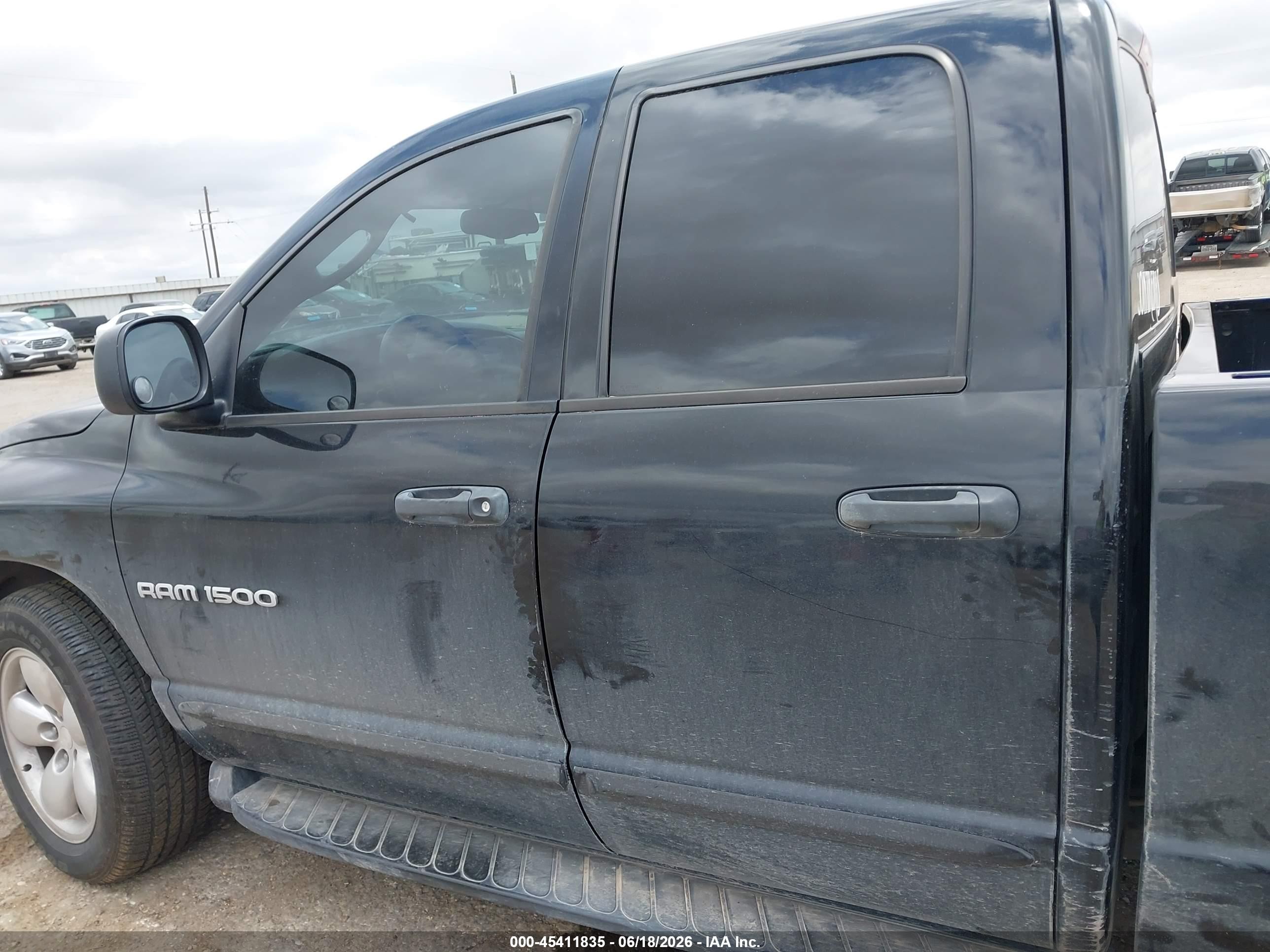 2004 Dodge Ram 1500 Slt/laramie Black vin: 1D7HA18D94J282156