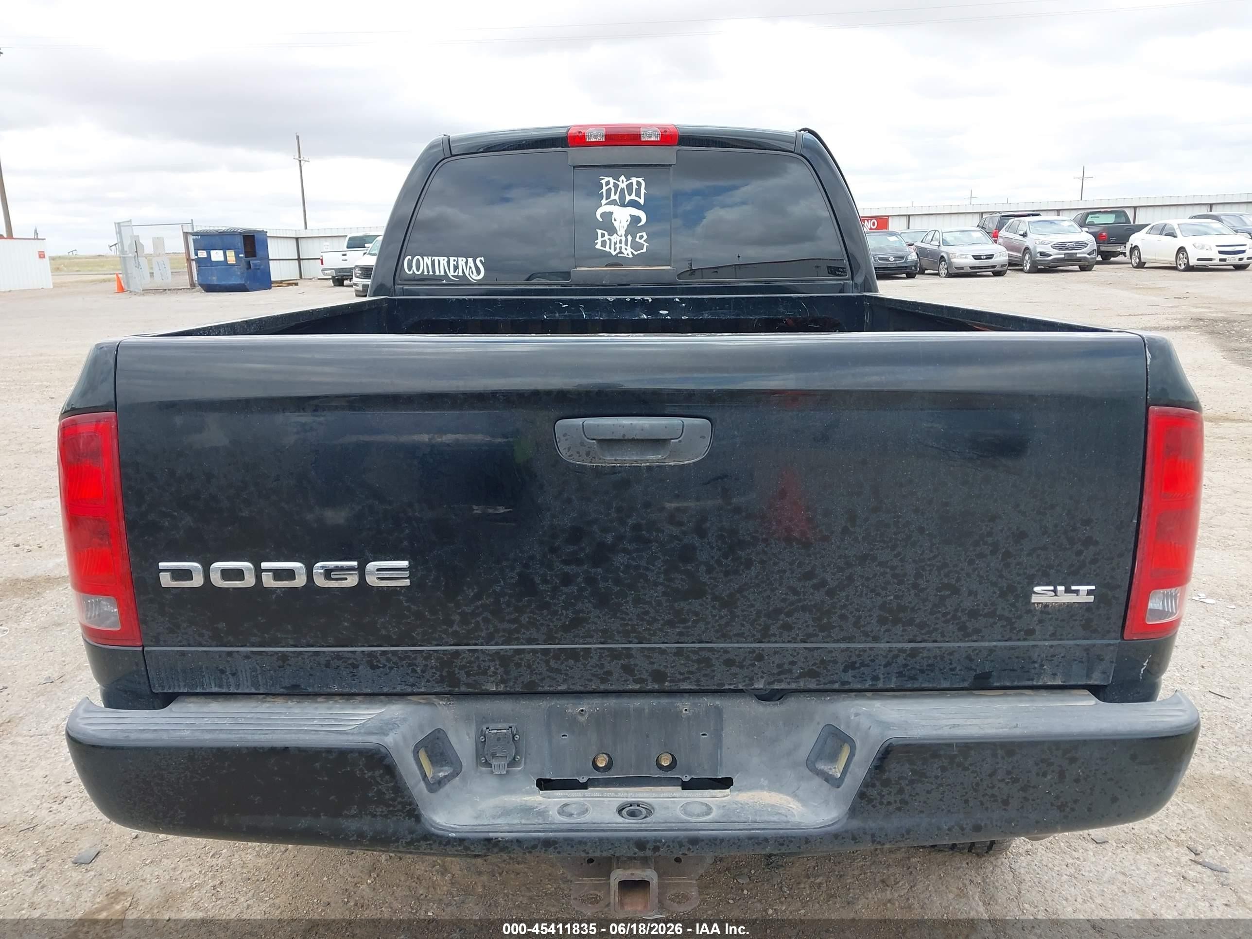 2004 Dodge Ram 1500 Slt/laramie Black vin: 1D7HA18D94J282156