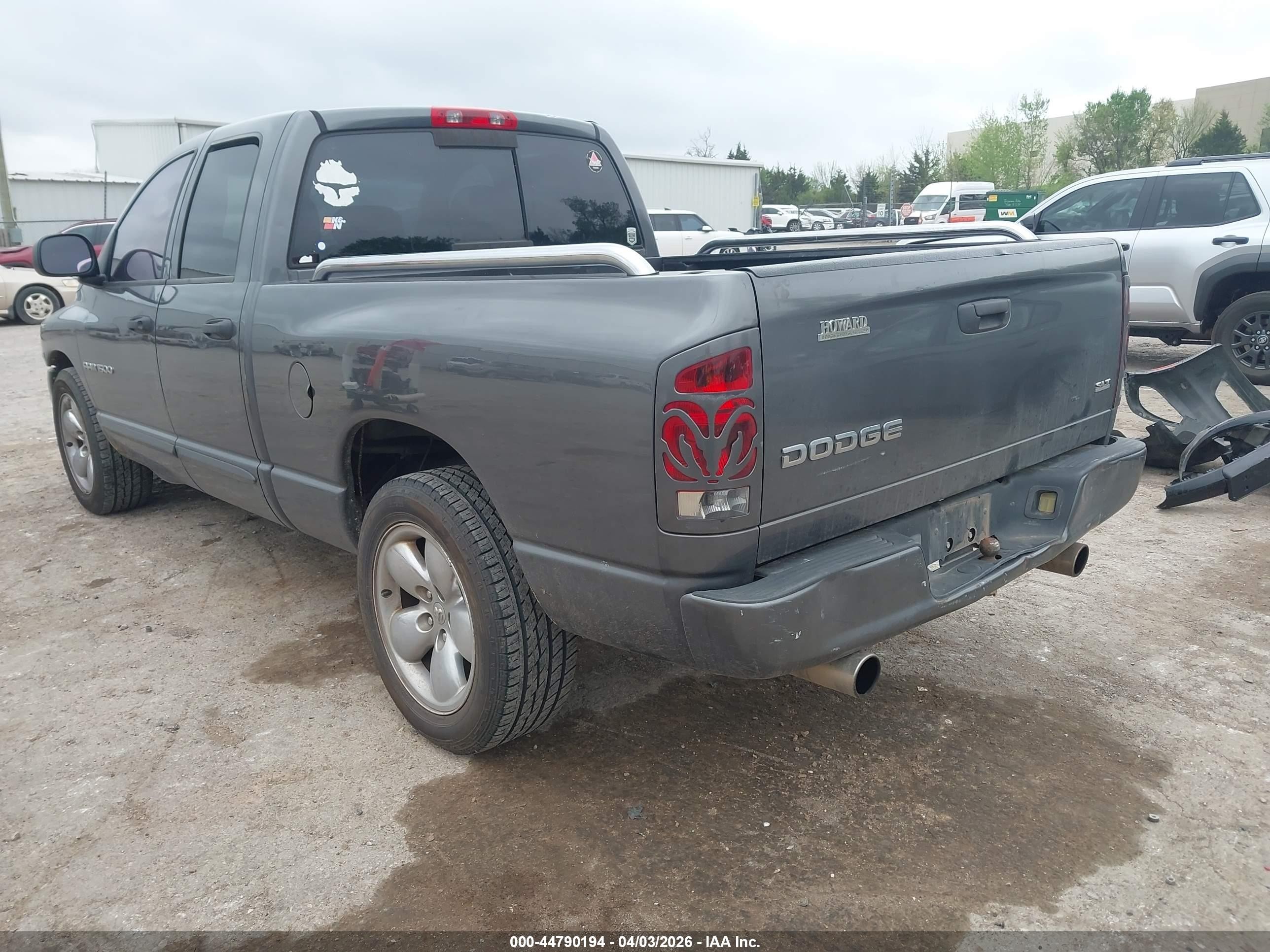 2004 Dodge Ram 1500 Slt/laramie Gray vin: 1D7HA18D94S527547