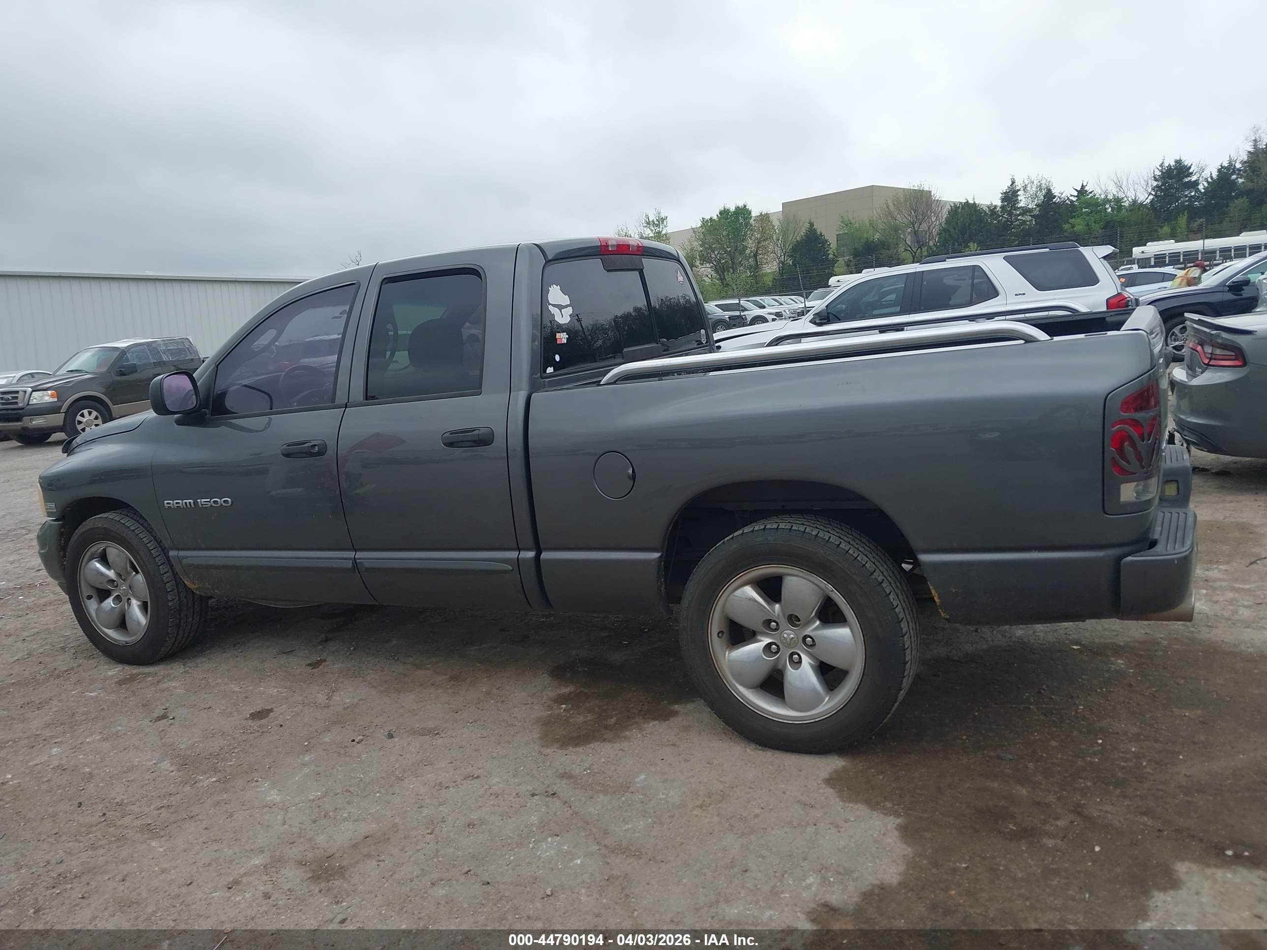 2004 Dodge Ram 1500 Slt/laramie Gray vin: 1D7HA18D94S527547