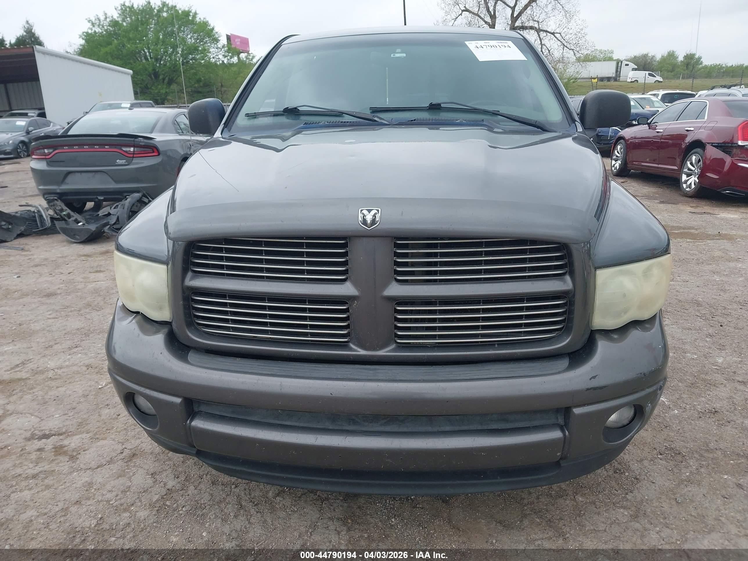 2004 Dodge Ram 1500 Slt/laramie Gray vin: 1D7HA18D94S527547